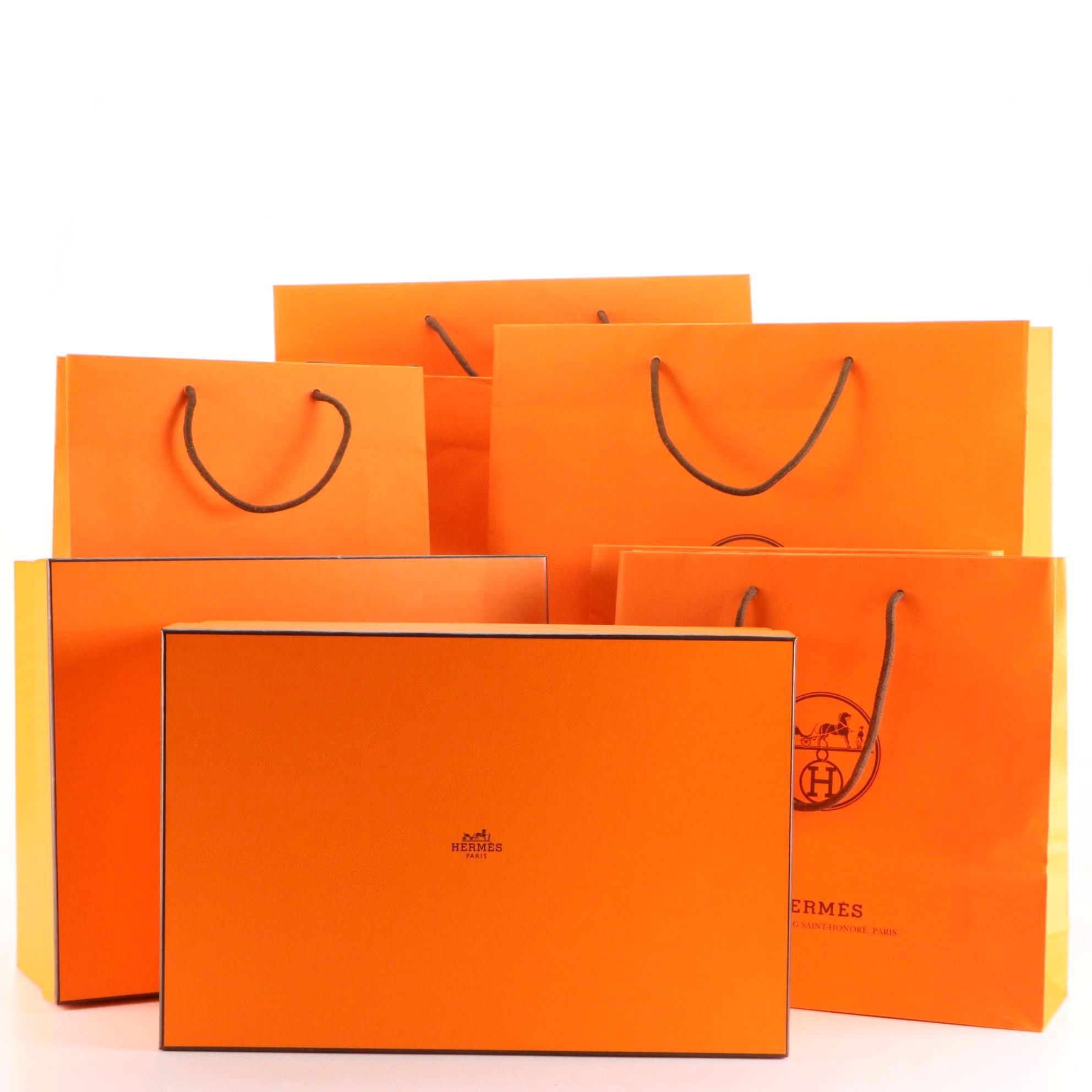 Hermès Retail Boxes, Dust Bags, and Packaging