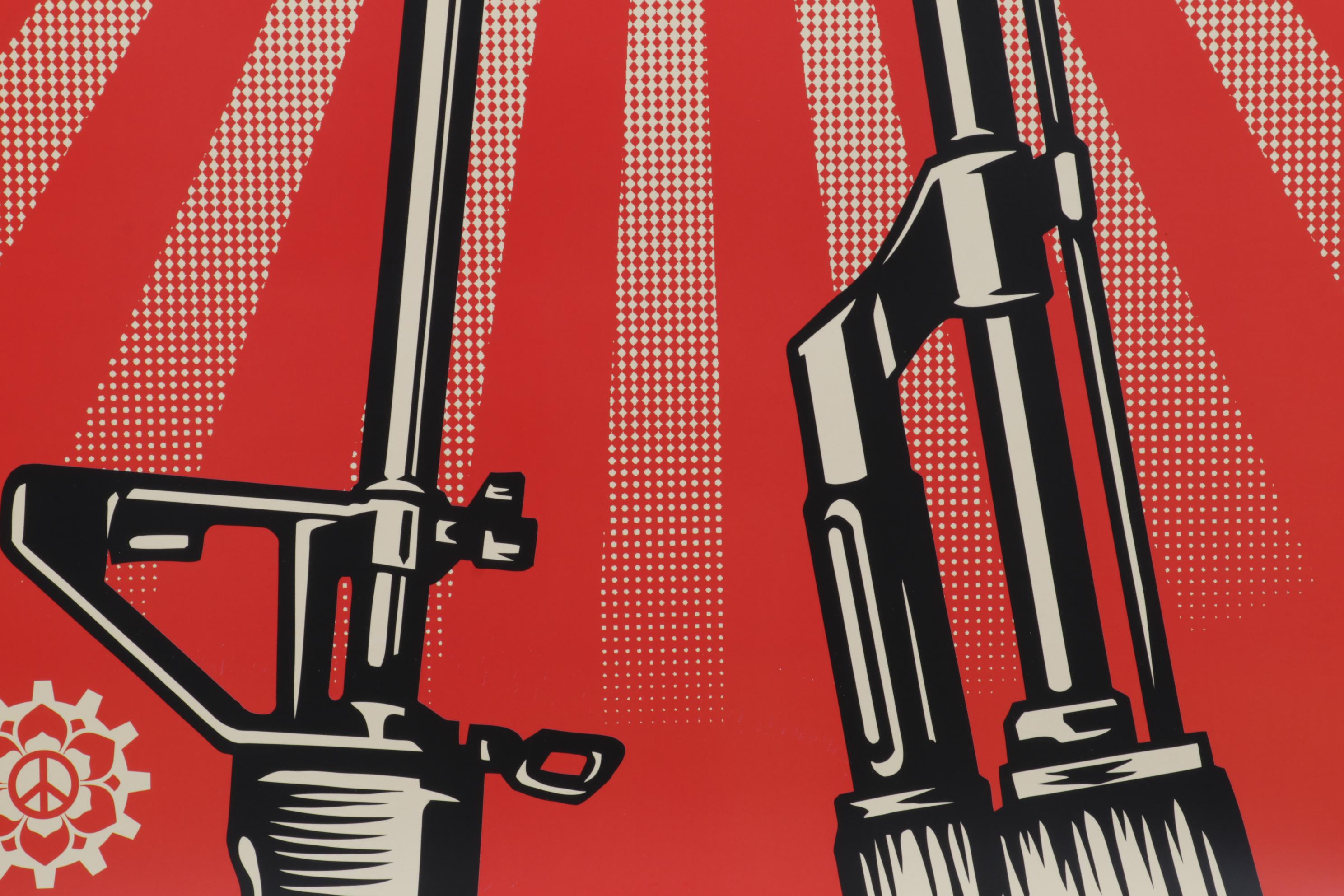 Gun Control Double-Sided Offset Lithograph Poster After Shepard Fairey