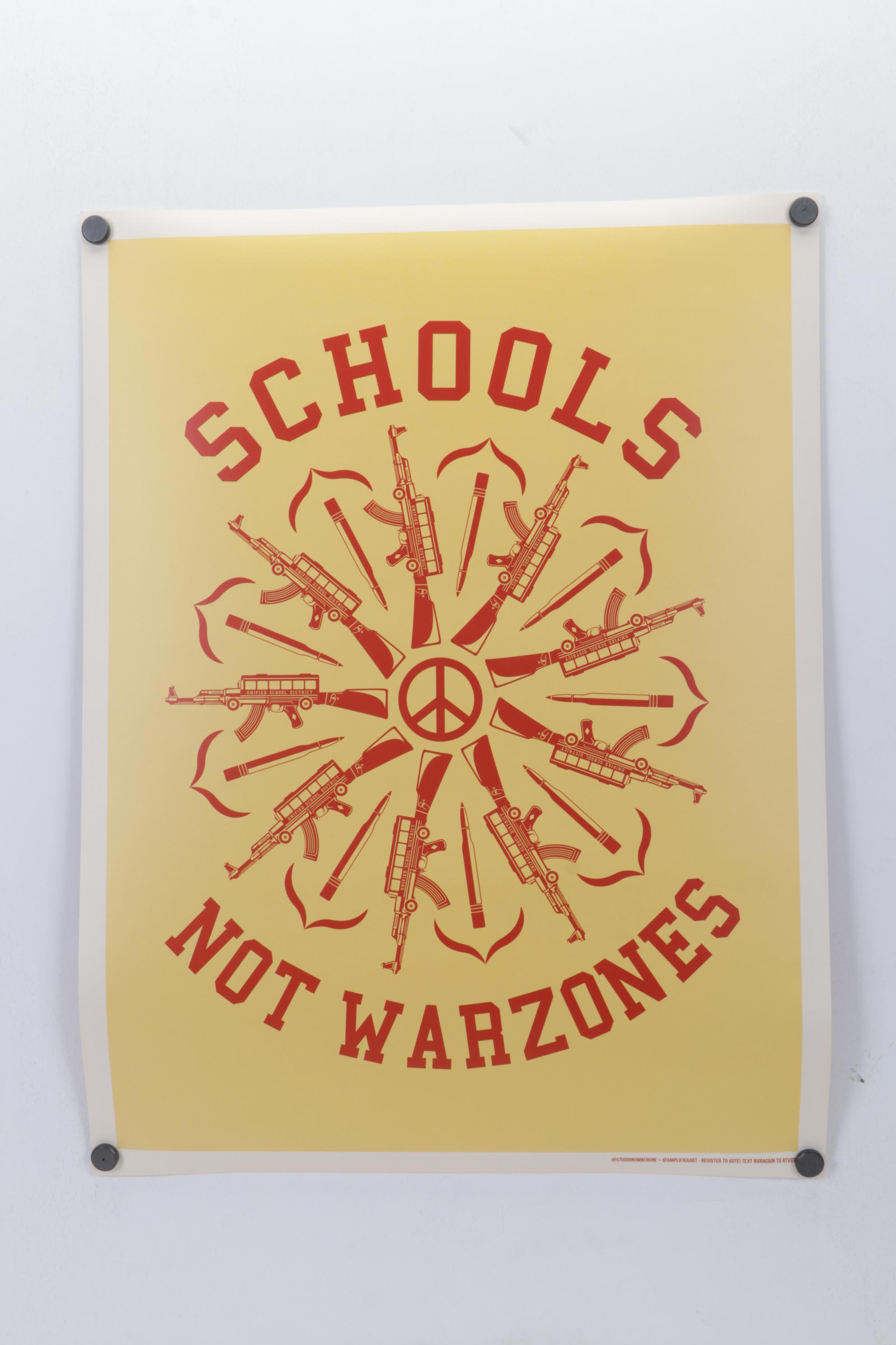 Gun Control Double-Sided Offset Lithograph Poster After Shepard Fairey