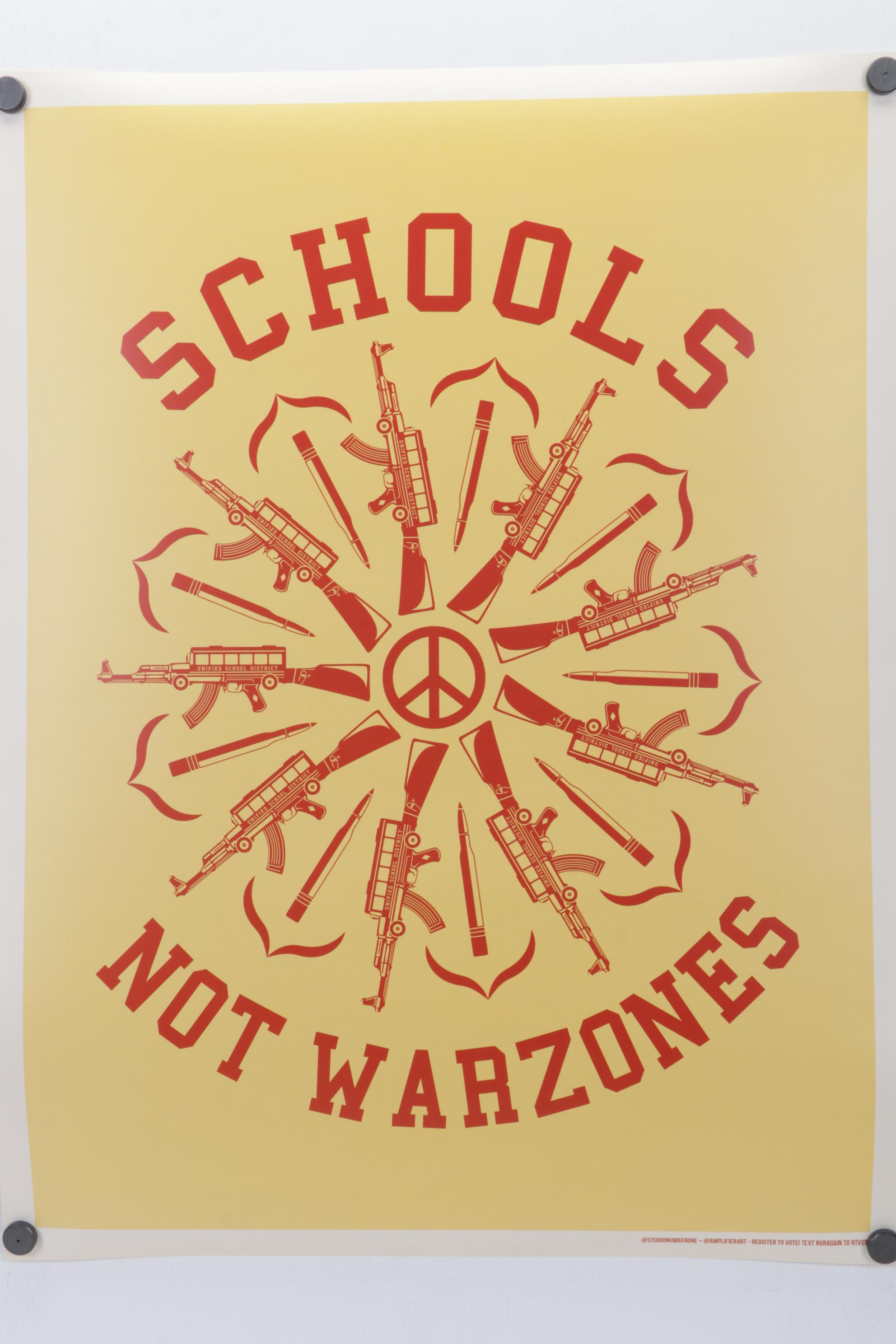 Gun Control Double-Sided Offset Lithograph Poster After Shepard Fairey