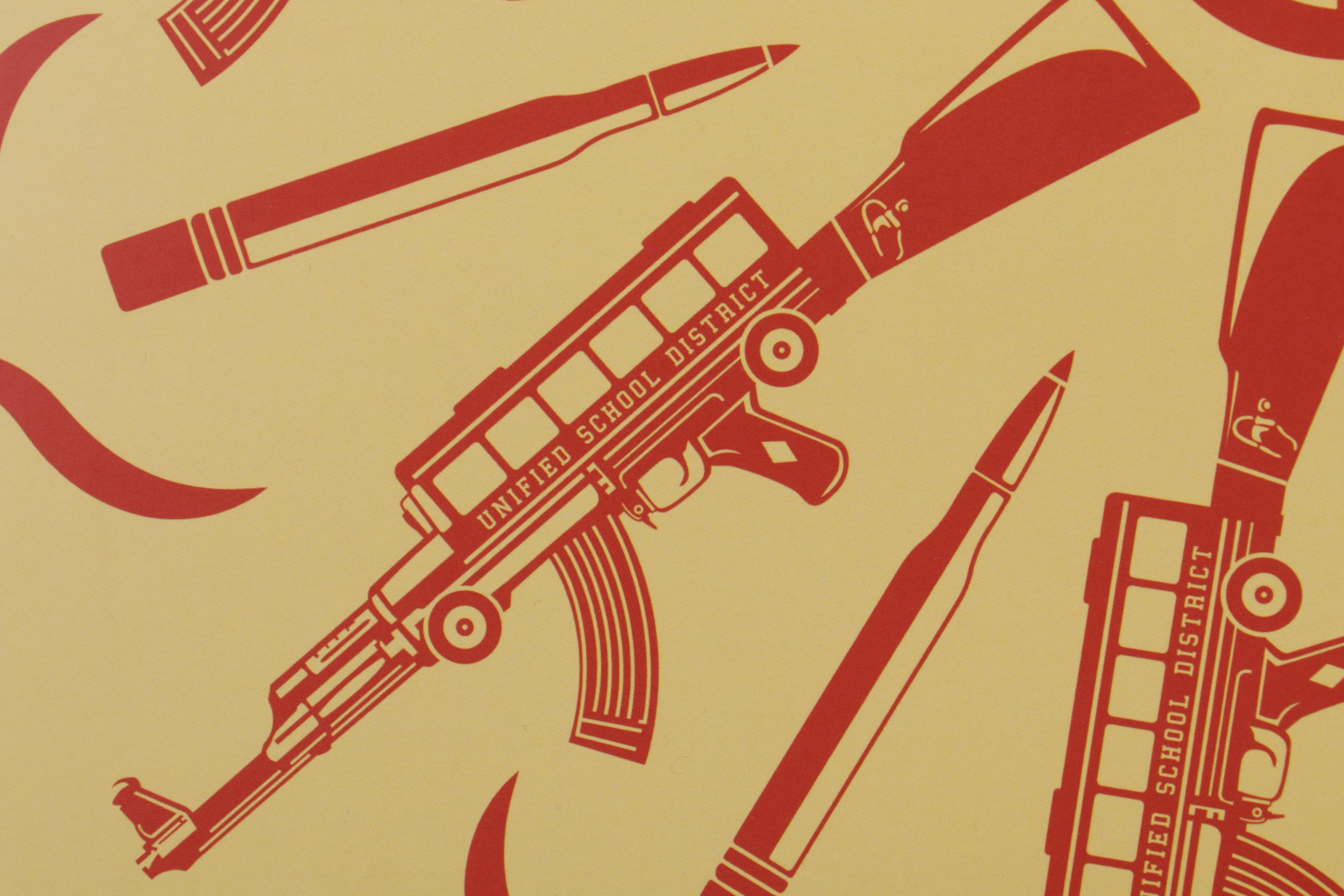Gun Control Double-Sided Offset Lithograph Poster After Shepard Fairey