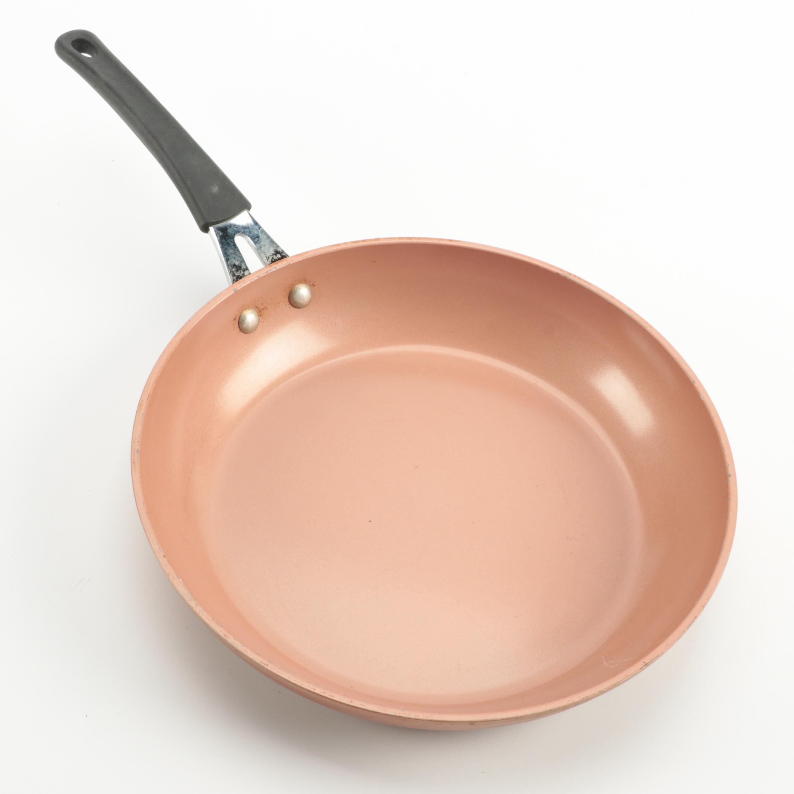 All-Clad Stainless Steel 12" Wok With Calphalon and Other Pans