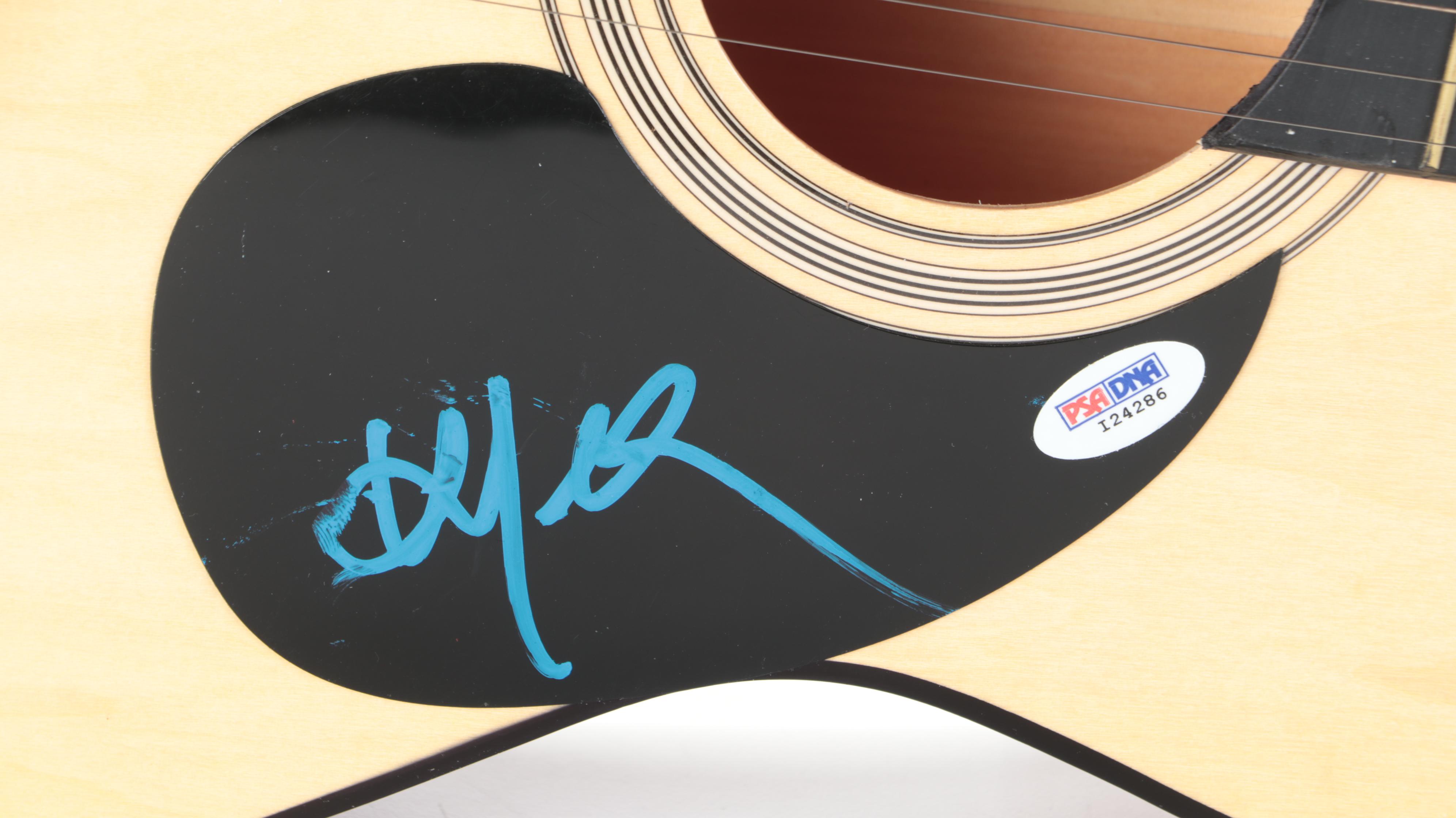 Willie Nelson Decal-Signed Cutaway Acoustic Guitar with PSA Certification