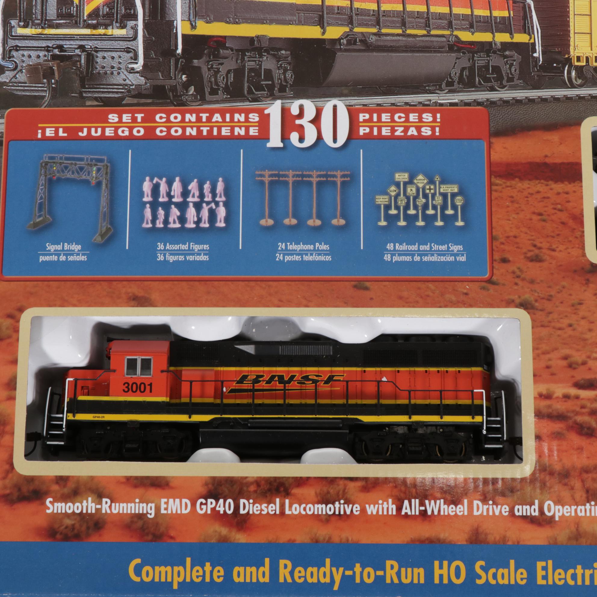Bachmann HO Scale Rail Chief Set with Lionel 027 Gauge Cannonball Express