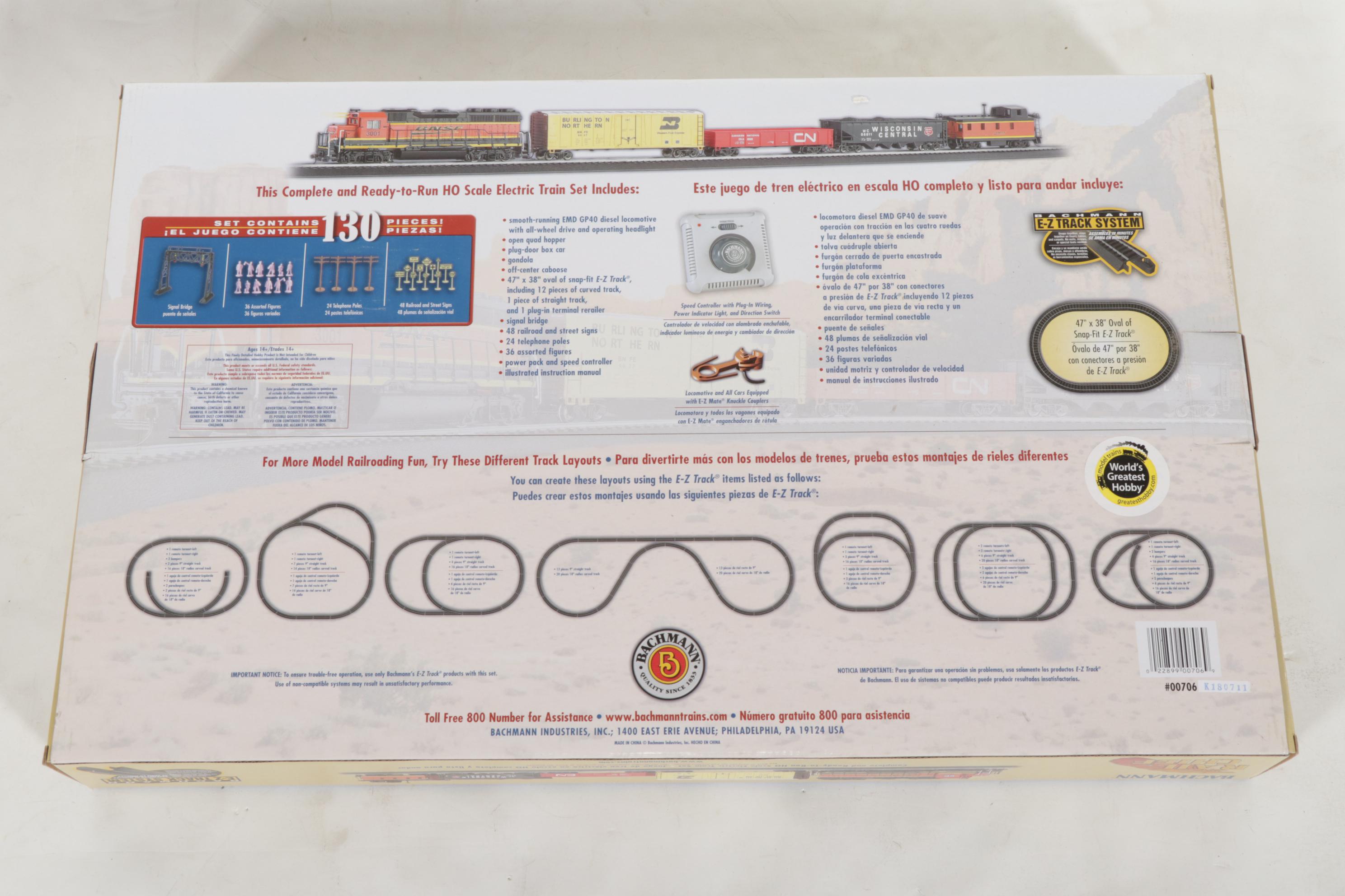 Bachmann HO Scale Rail Chief Set with Lionel 027 Gauge Cannonball Express