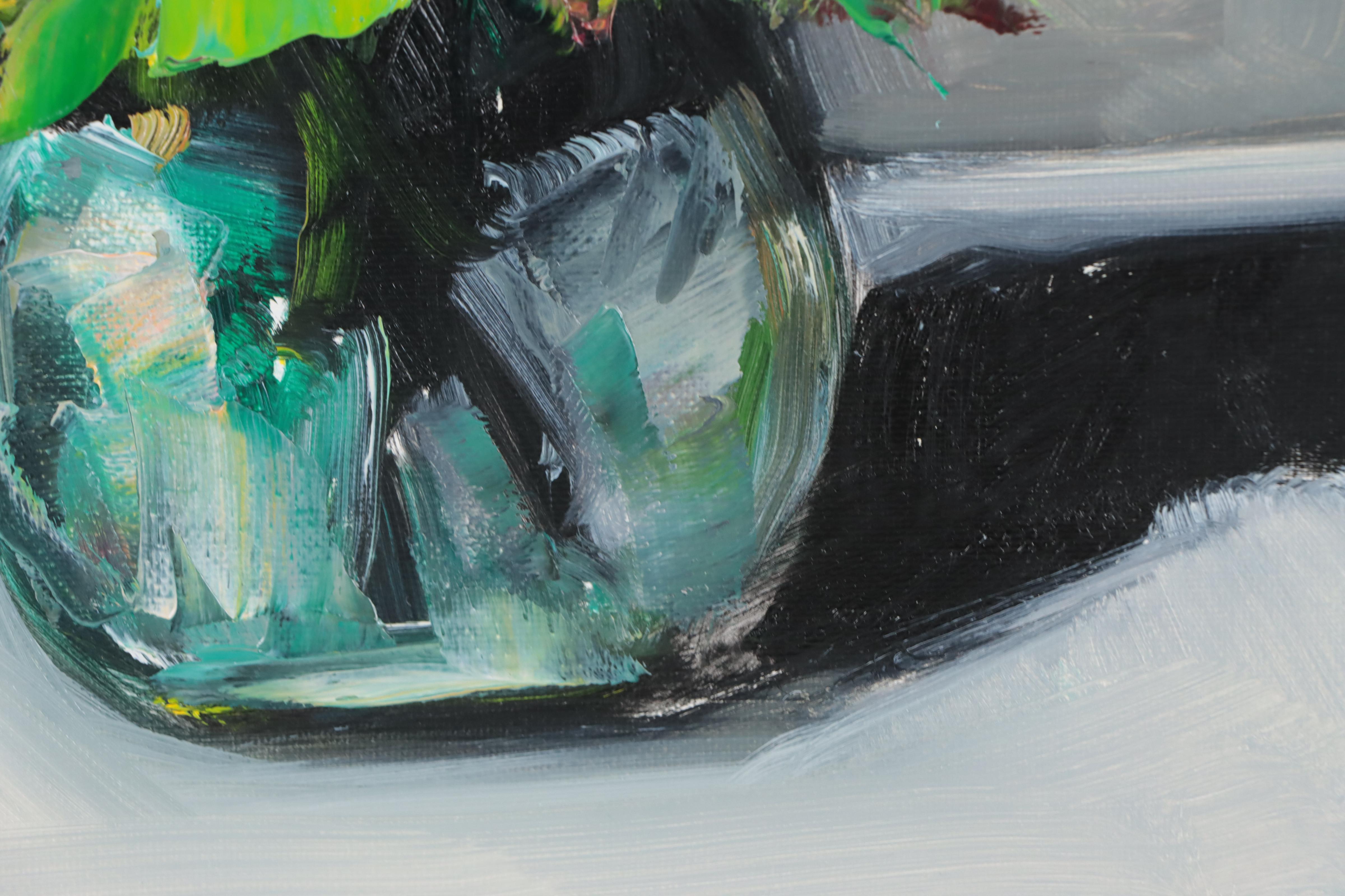 José M. Lima Floral Still Life Oil Painting, 2023