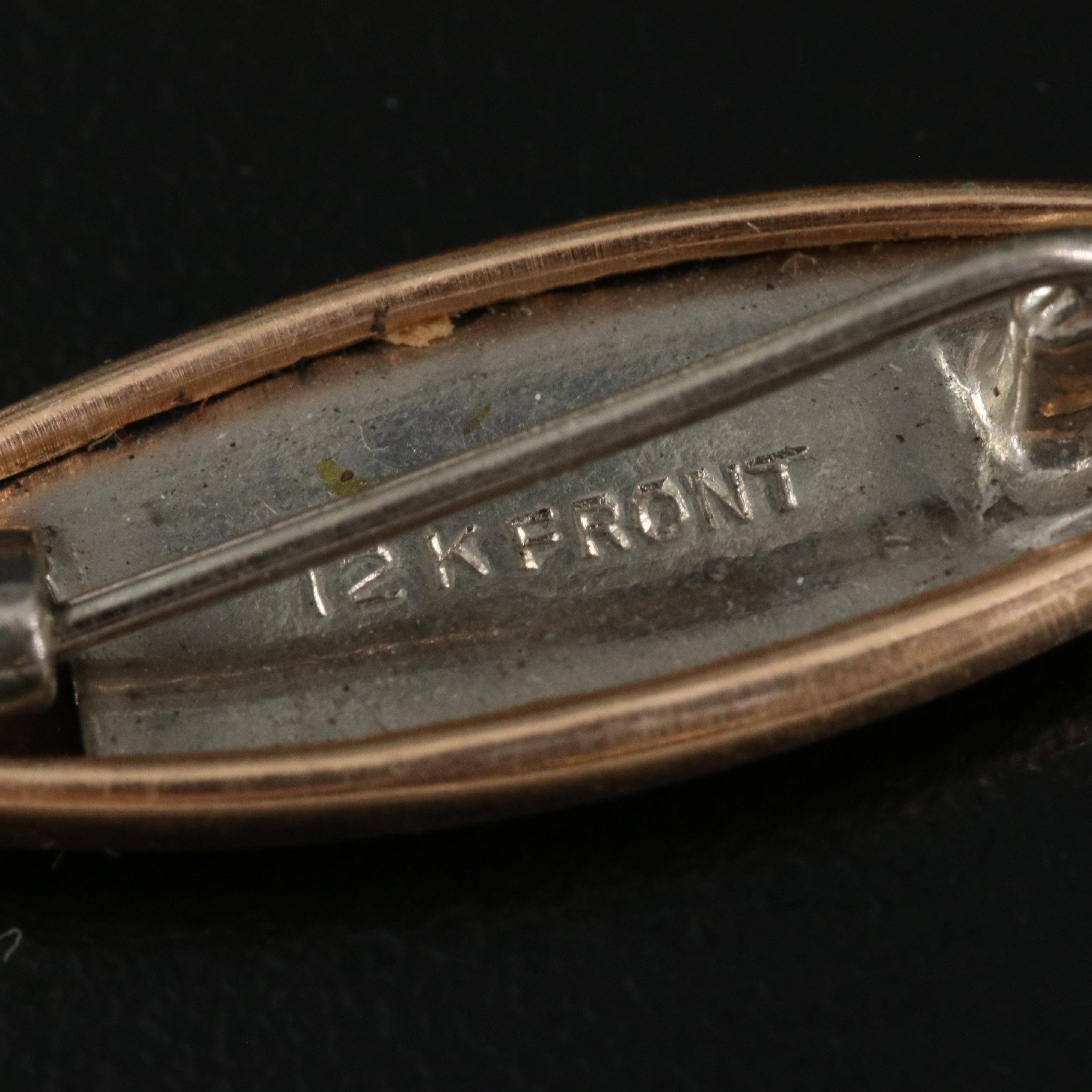 Victorian Pins Including 10K Wreath with Scatter, Lingerie and Gibson Girl