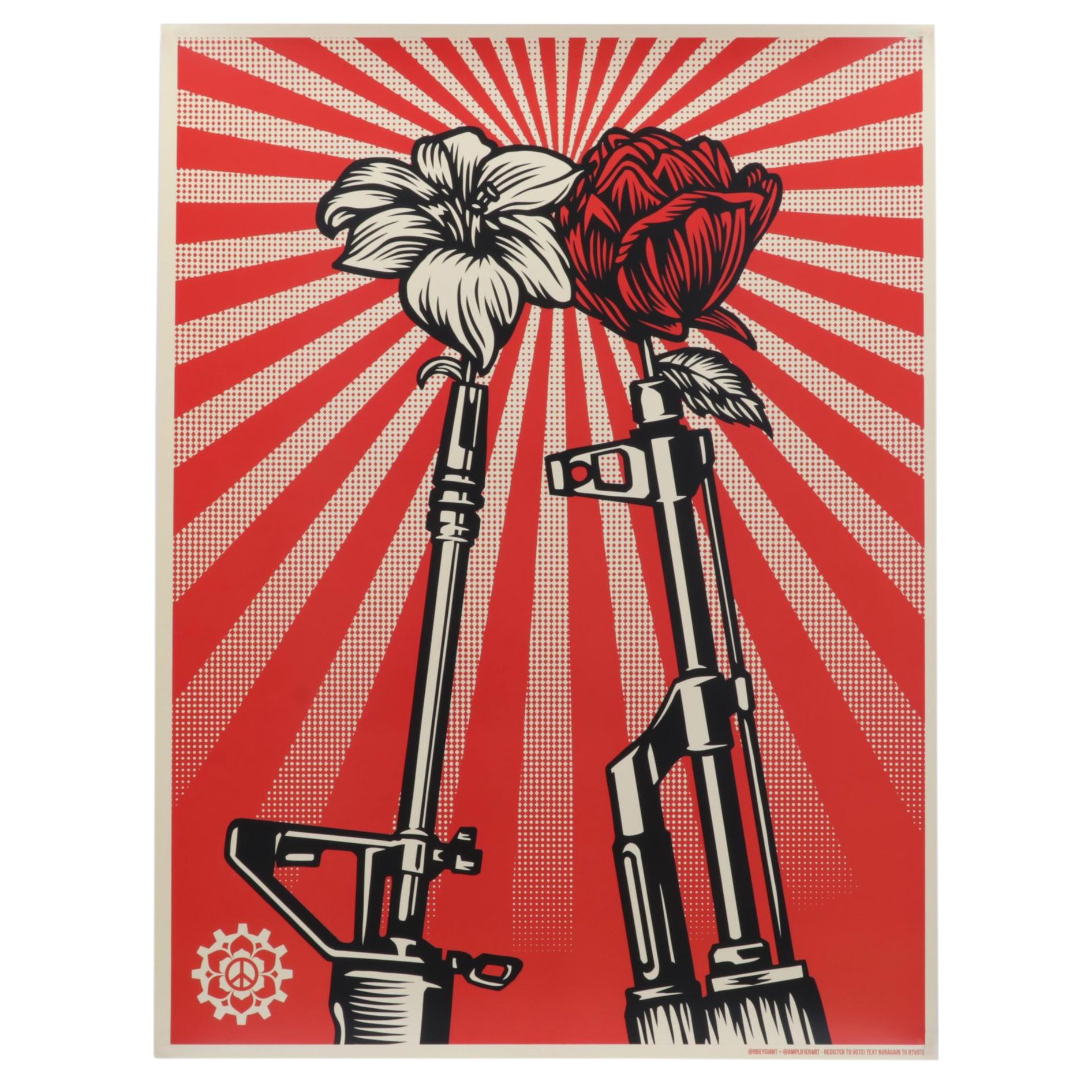 Gun Control Double-Sided Offset Lithograph Poster After Shepard Fairey