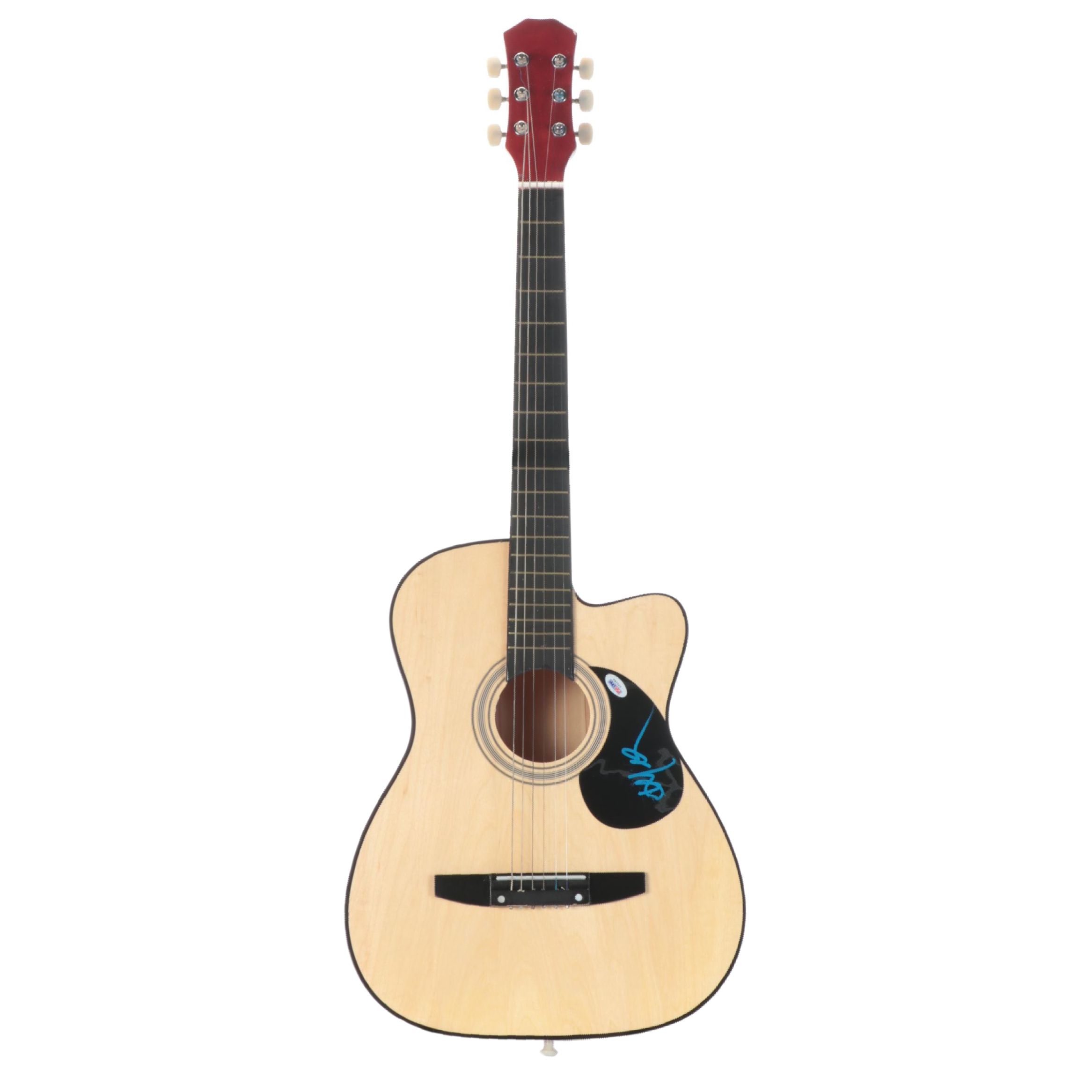 Willie Nelson Decal-Signed Cutaway Acoustic Guitar with PSA Certification