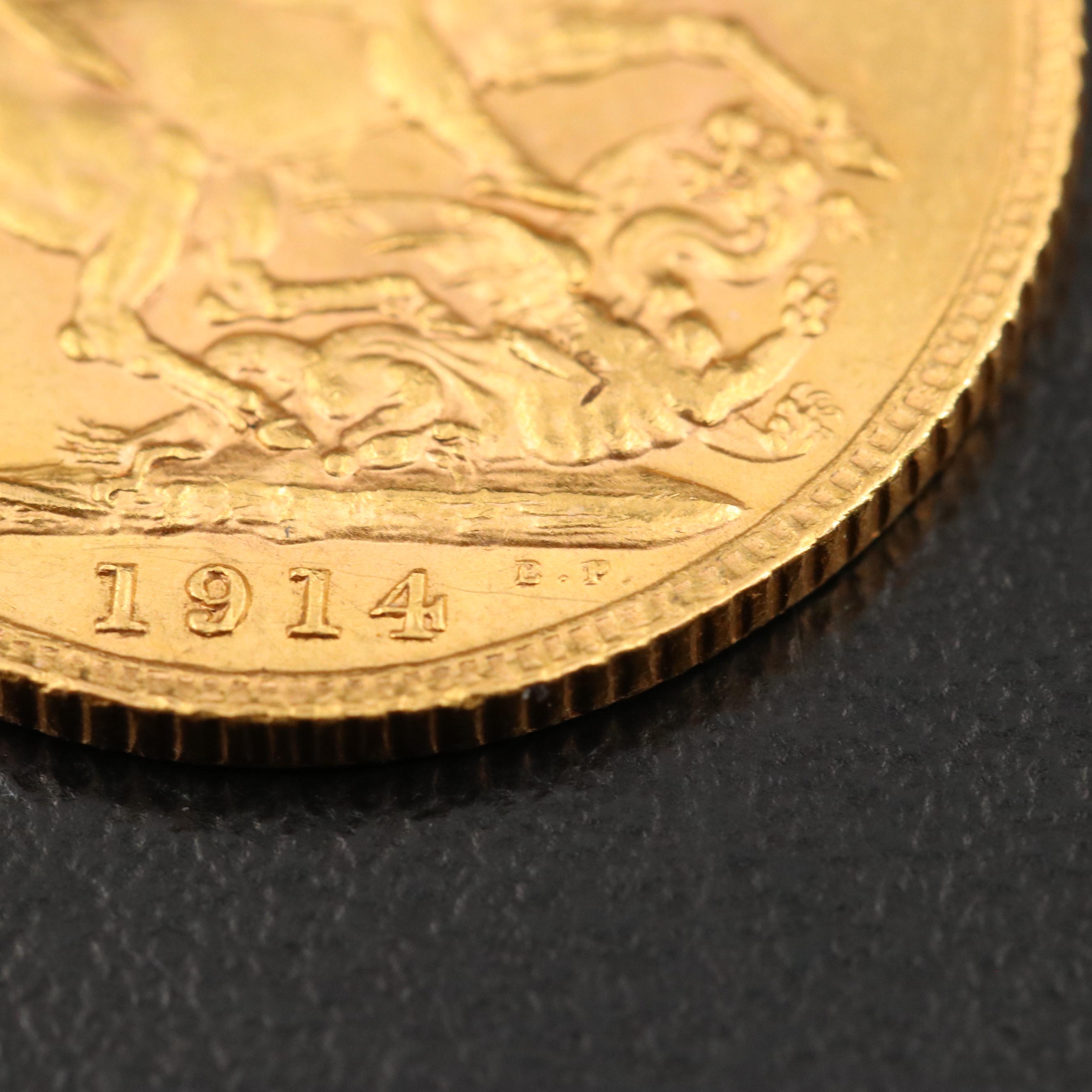1914 British Gold Sovereign