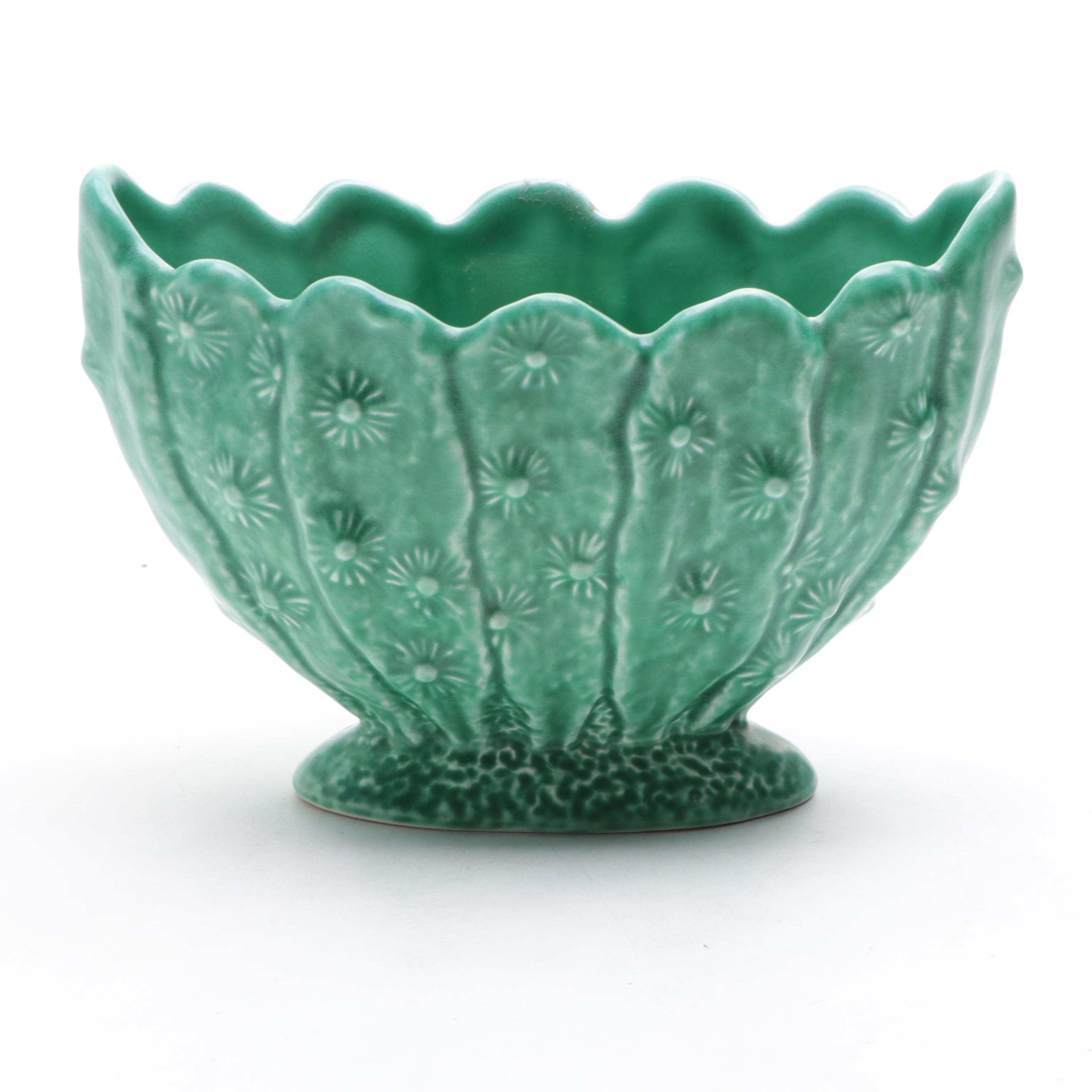 Beswick Pottery Art Deco Vase with Sylvac Pottery Cactus Planter