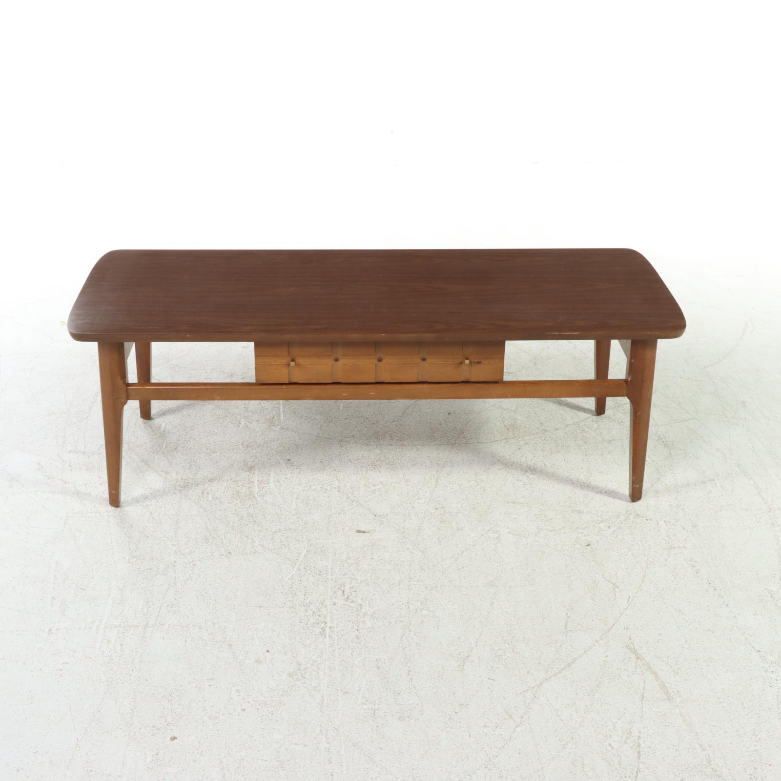 Mersman Mid Century Modern Laminate and Walnut Coffee Table, Mid to Late 20th C
