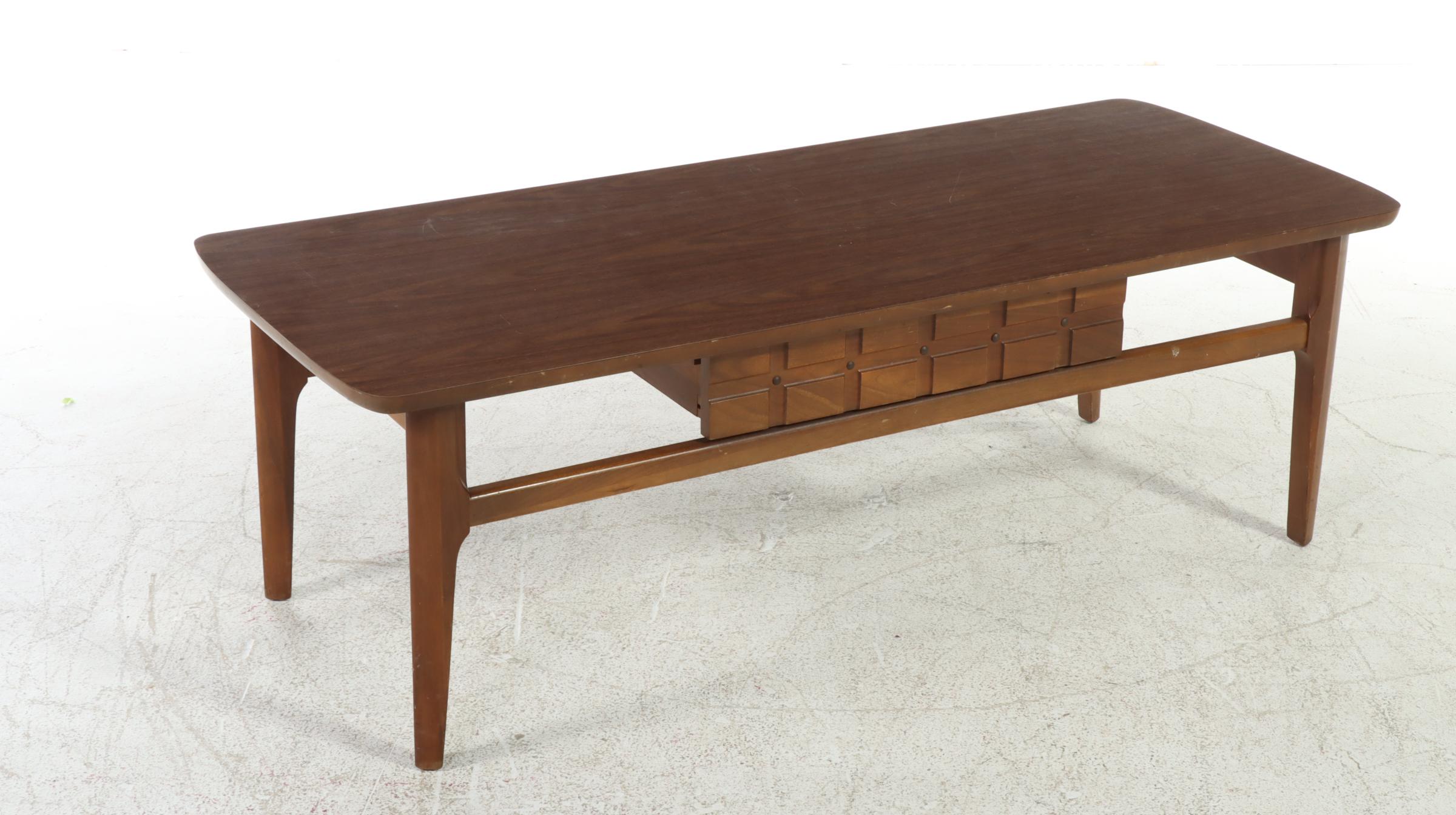 Mersman Mid Century Modern Laminate and Walnut Coffee Table, Mid to Late 20th C
