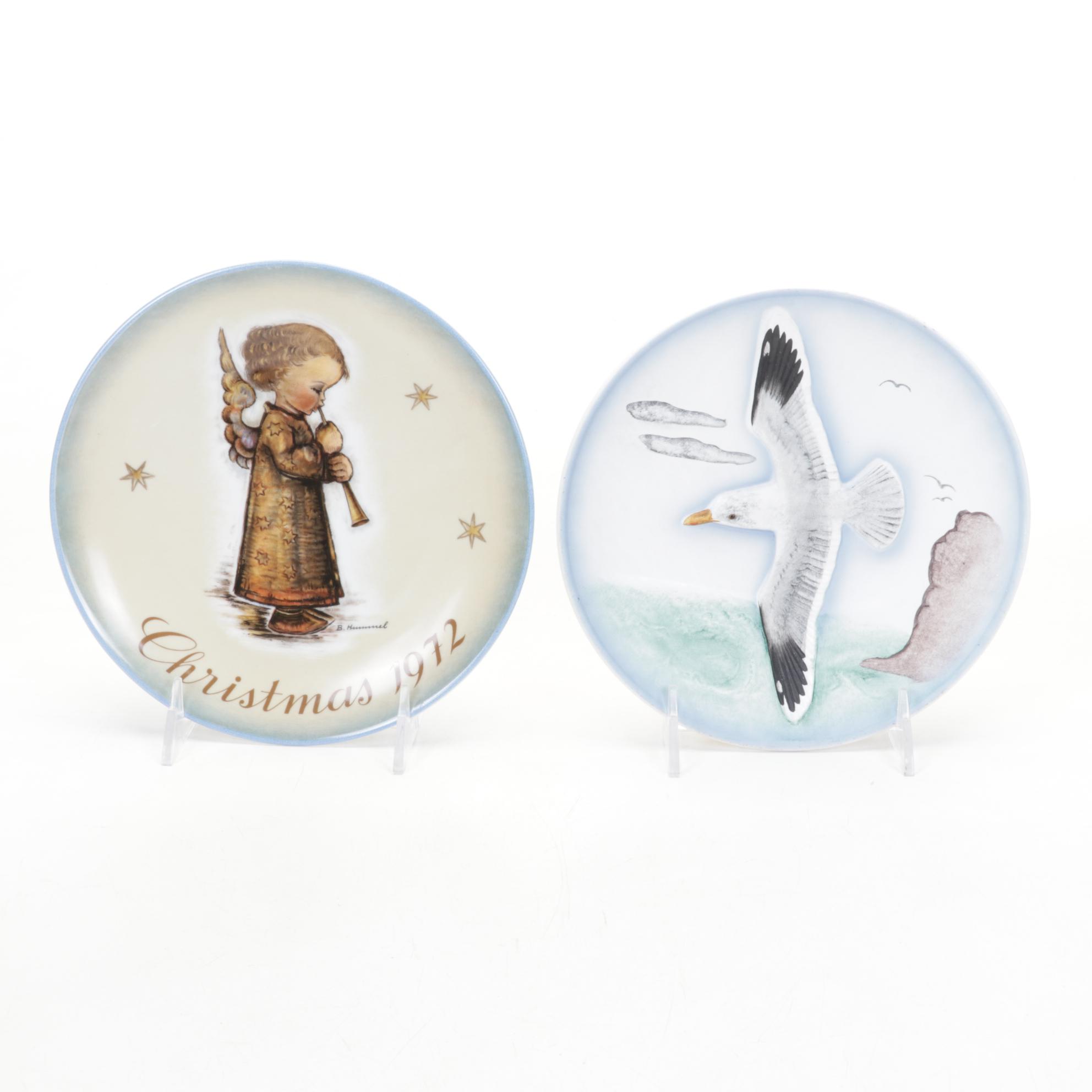 Goebel Hummel Collector Plates, Plaque, and Reference Books, Late 20th Century