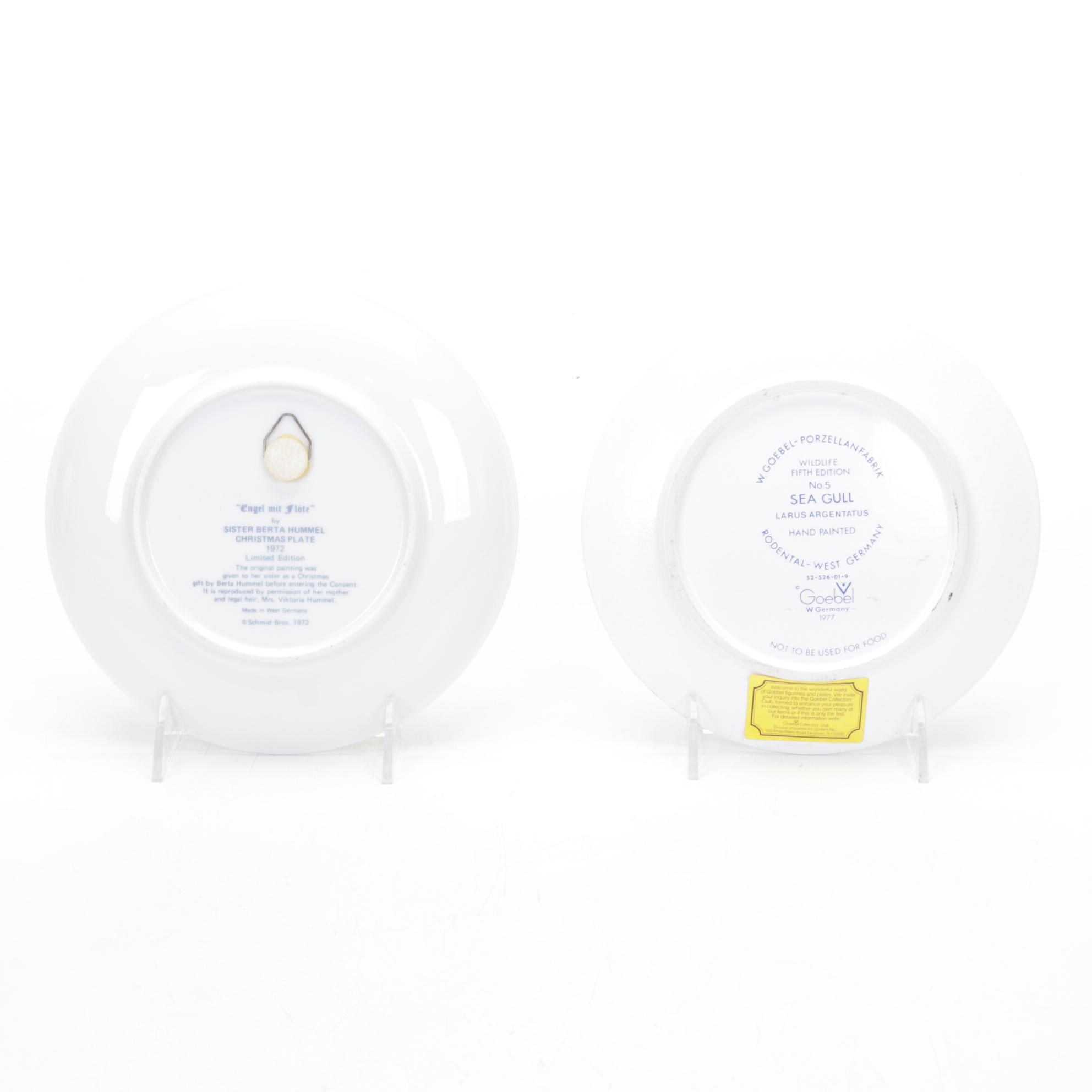 Goebel Hummel Collector Plates, Plaque, and Reference Books, Late 20th Century