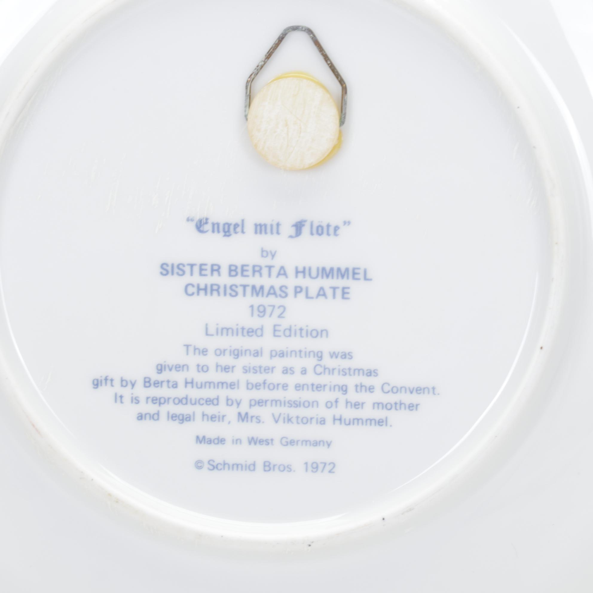 Goebel Hummel Collector Plates, Plaque, and Reference Books, Late 20th Century