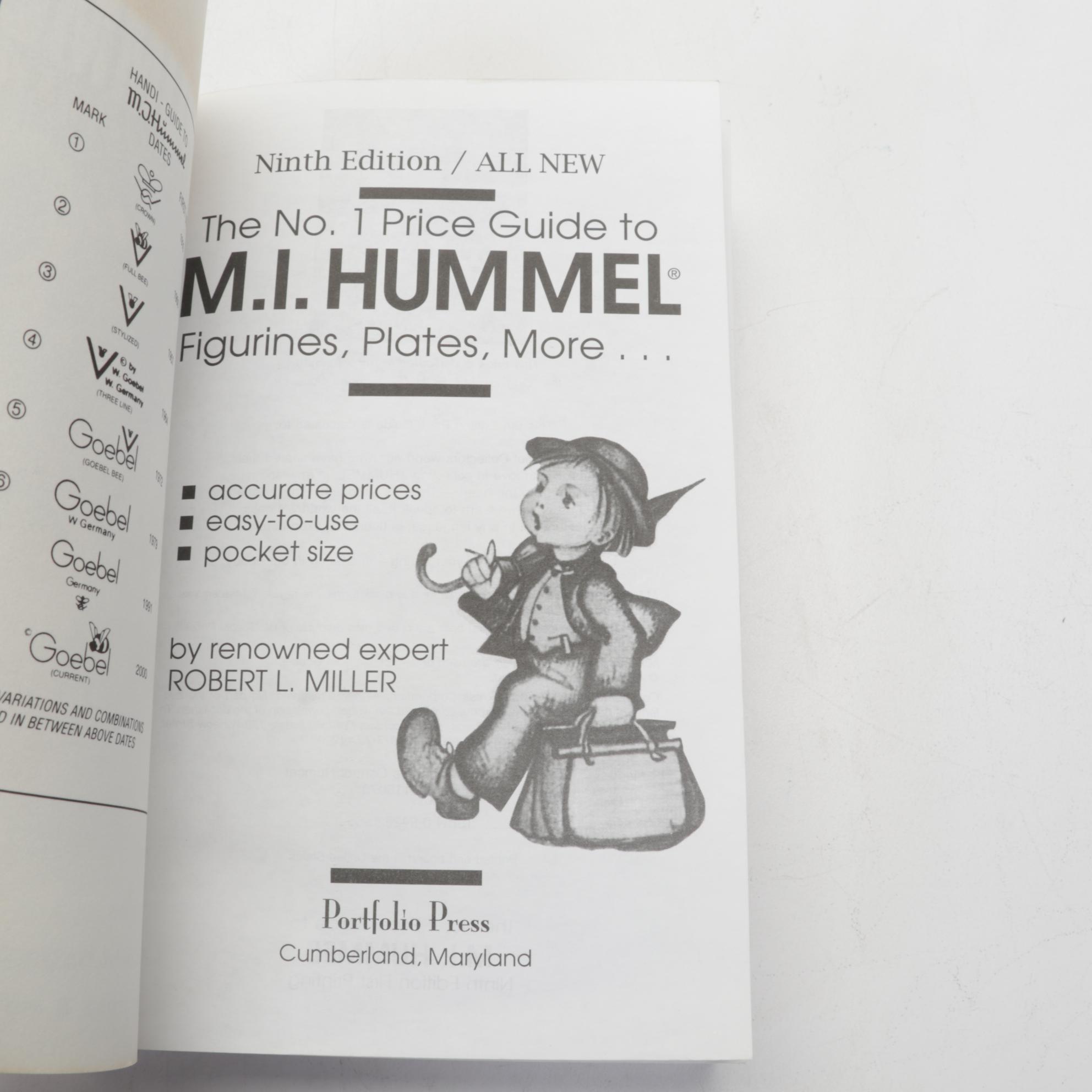 Goebel Hummel Collector Plates, Plaque, and Reference Books, Late 20th Century