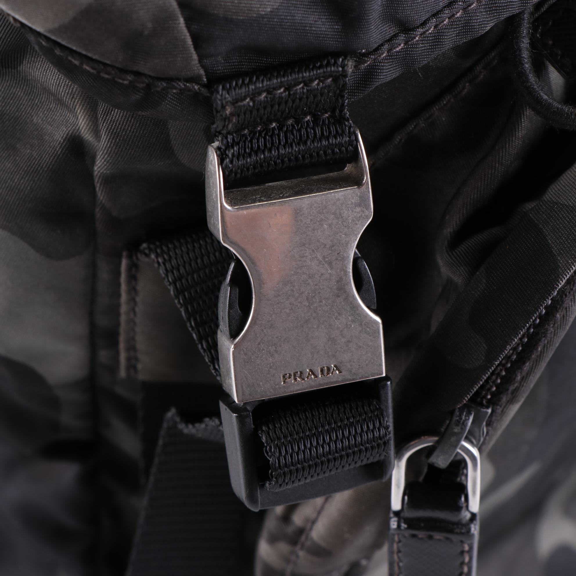 Prada Camo Nylon Tessuto Backpack