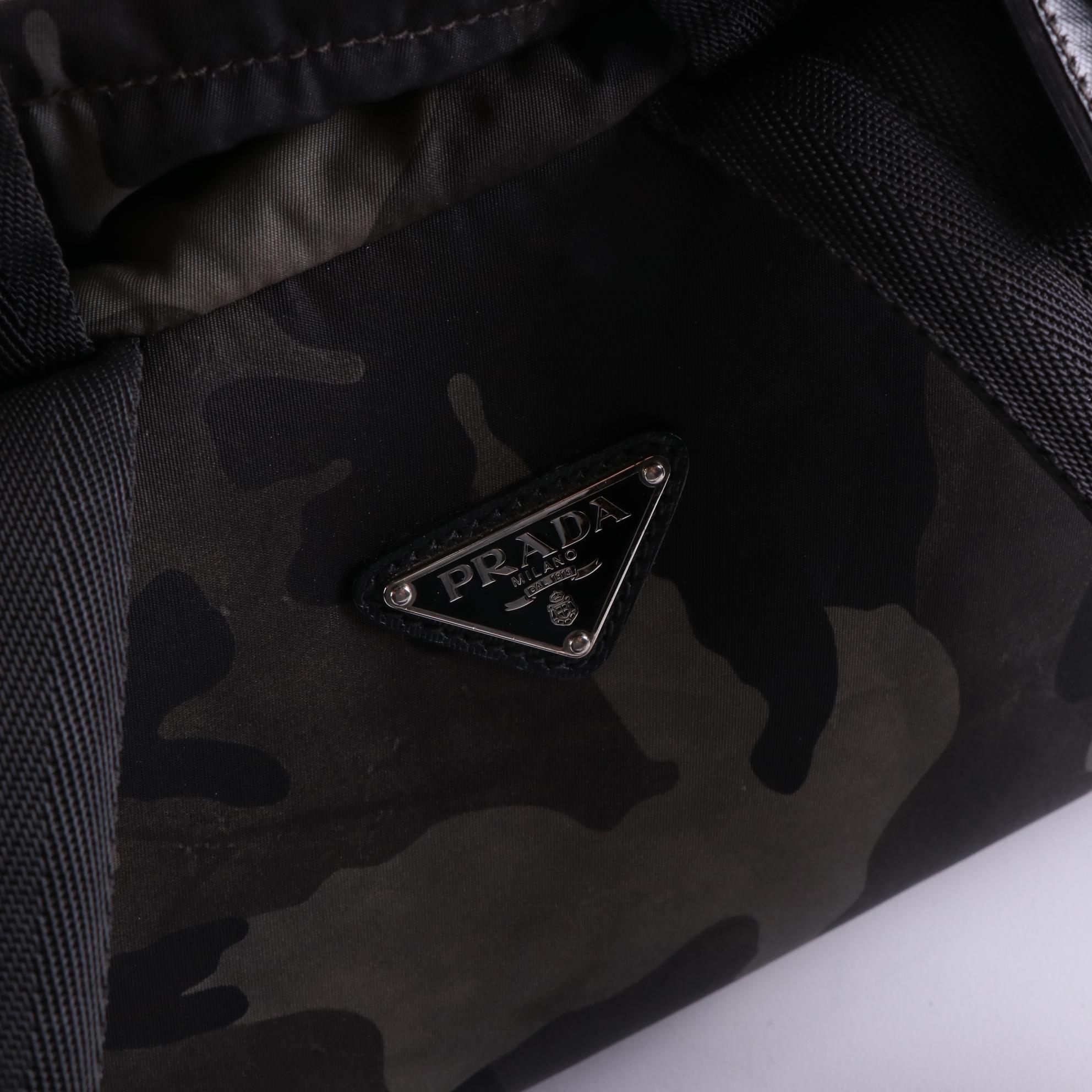 Prada Camo Nylon Tessuto Backpack