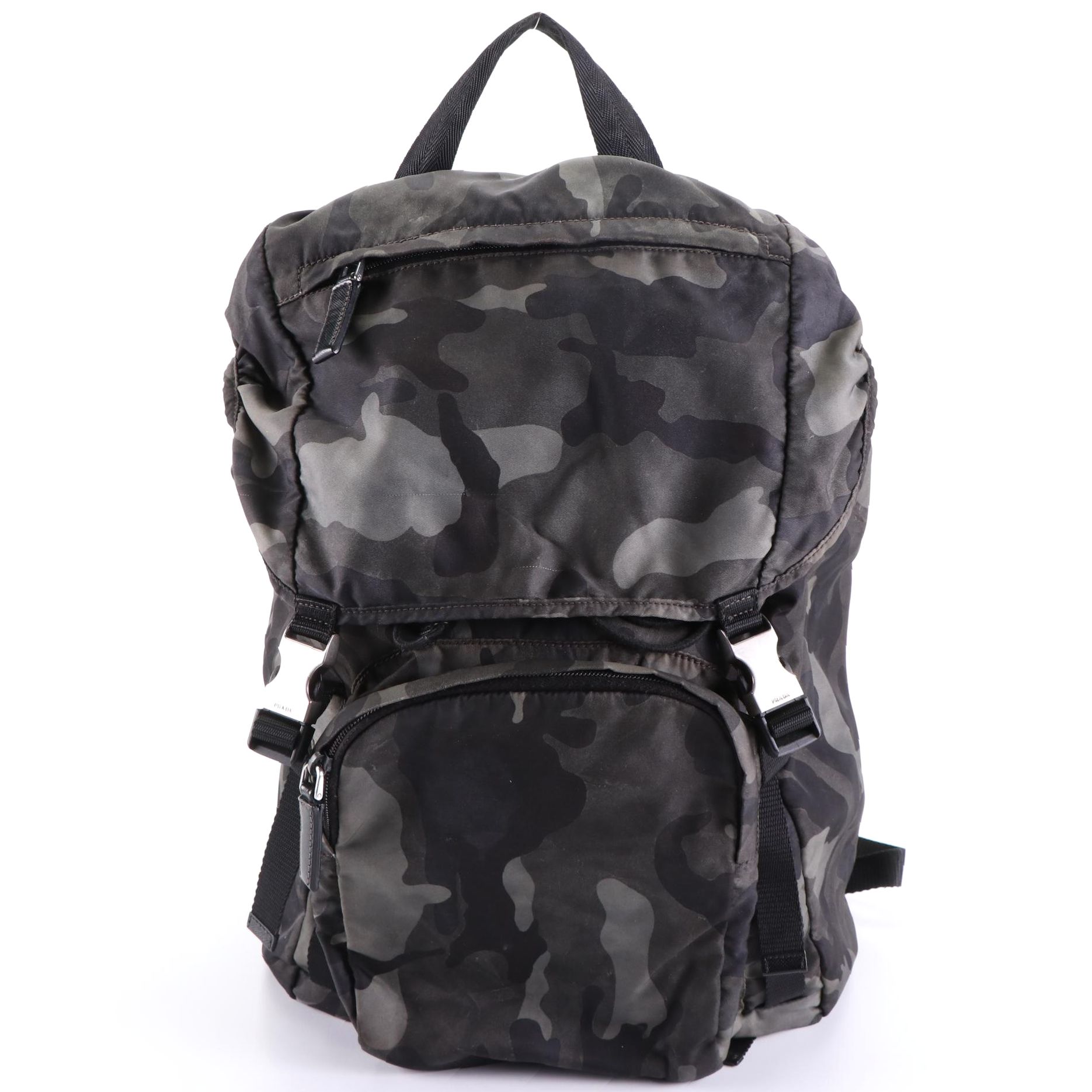 Prada Camo Nylon Tessuto Backpack