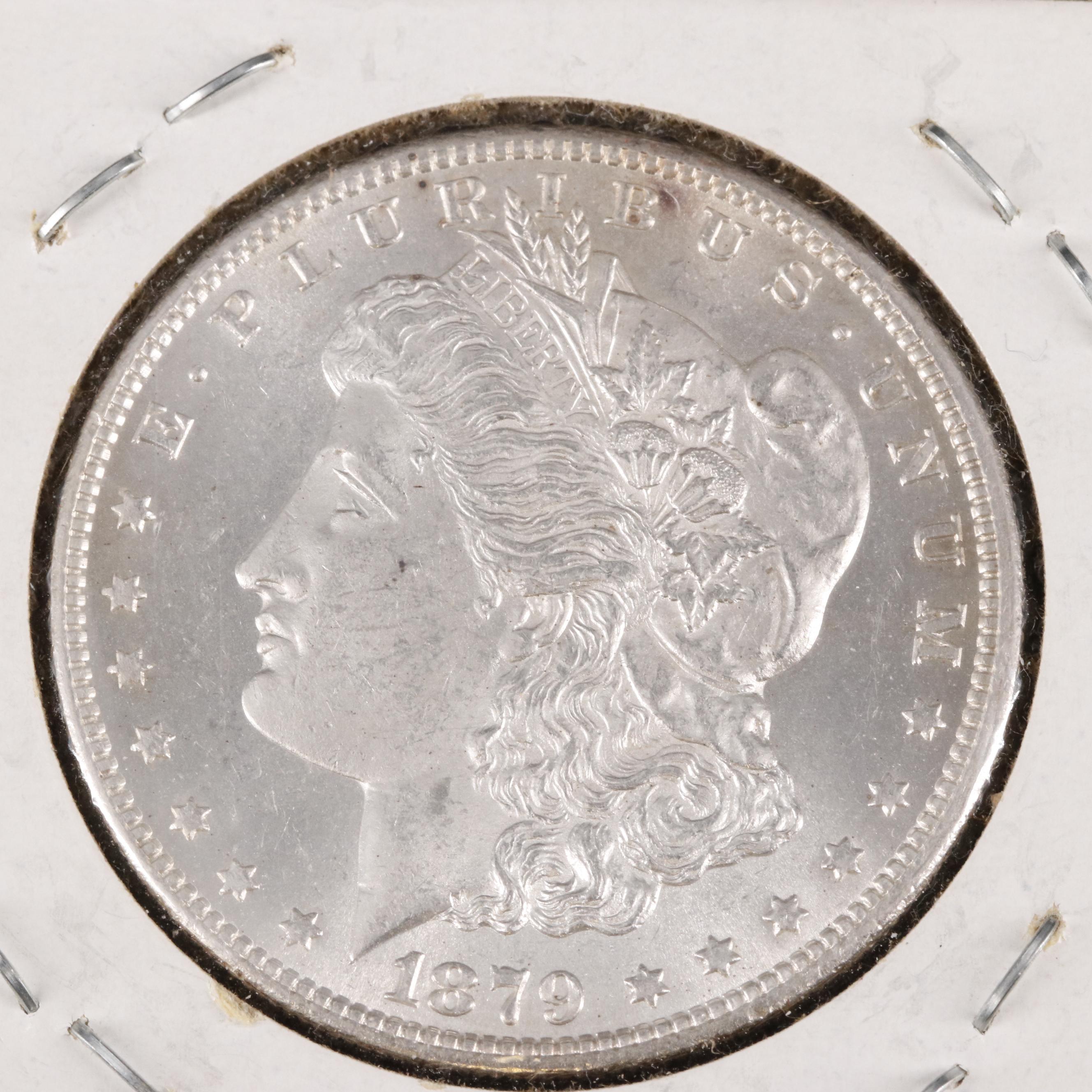 Uncirculated 1879-S Morgan Silver Dollar