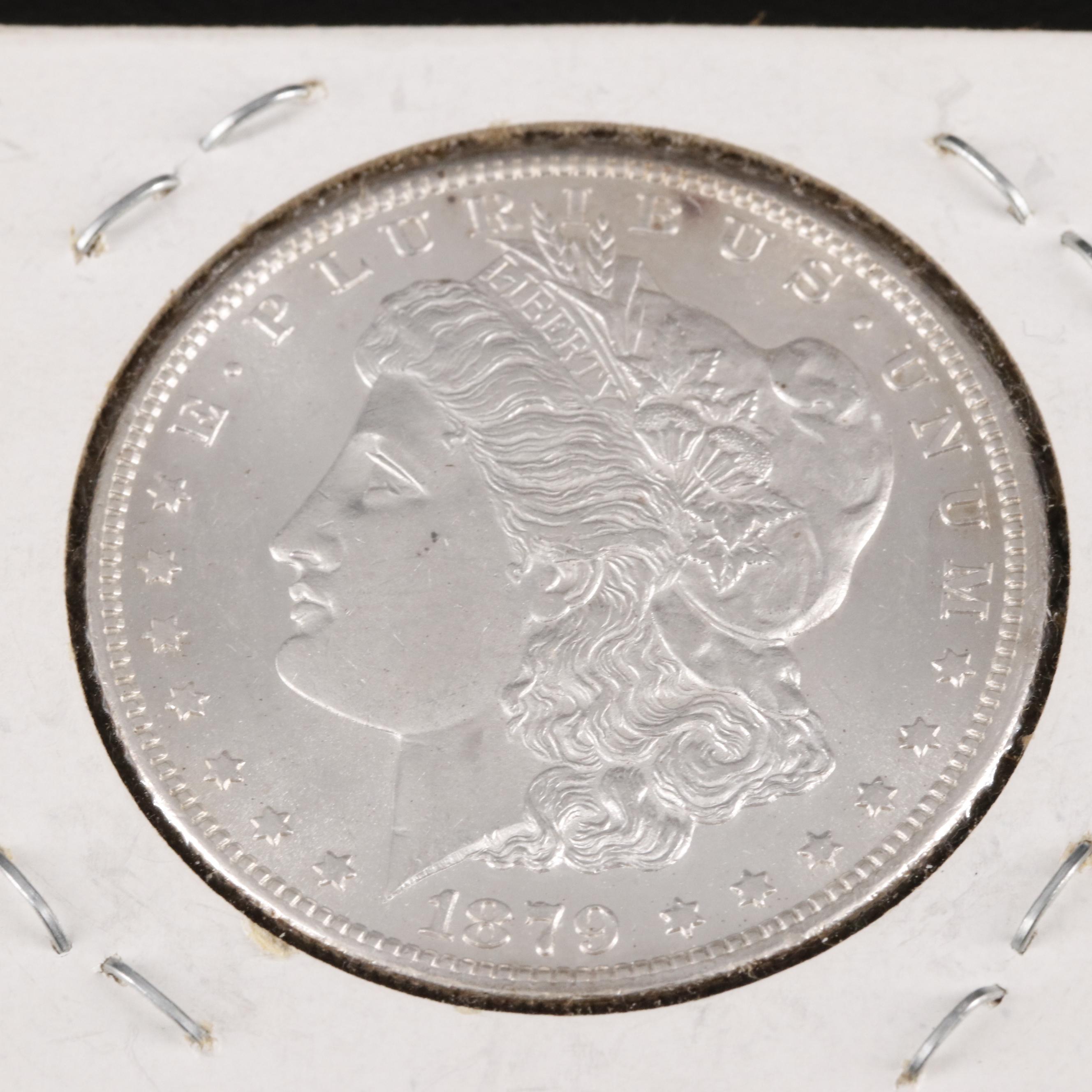 Uncirculated 1879-S Morgan Silver Dollar