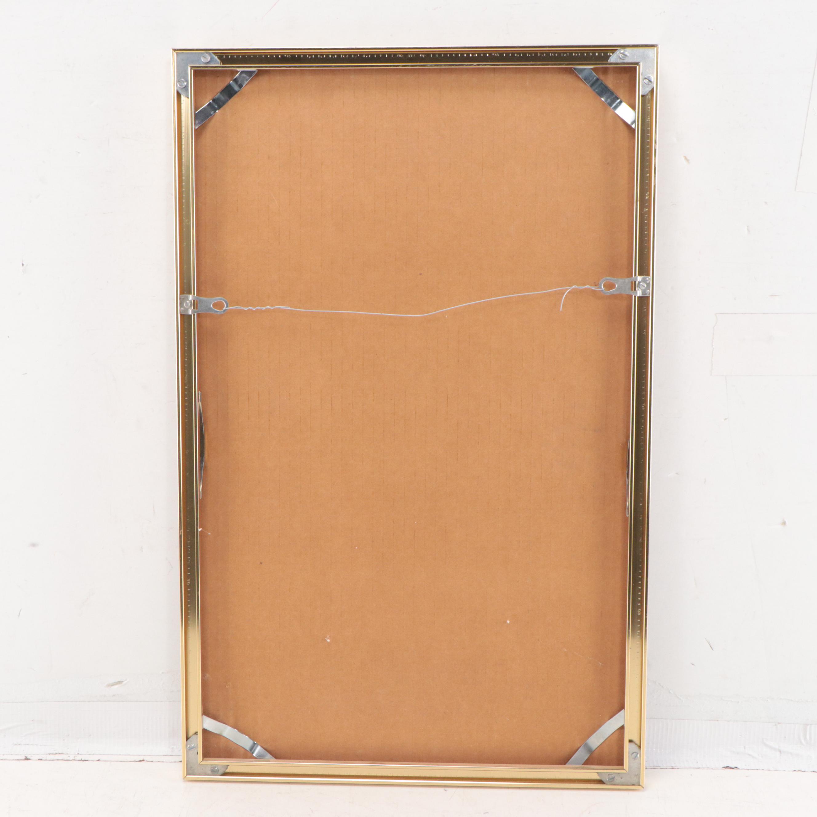 Vint Blackburn Floral Mixed Media Painting