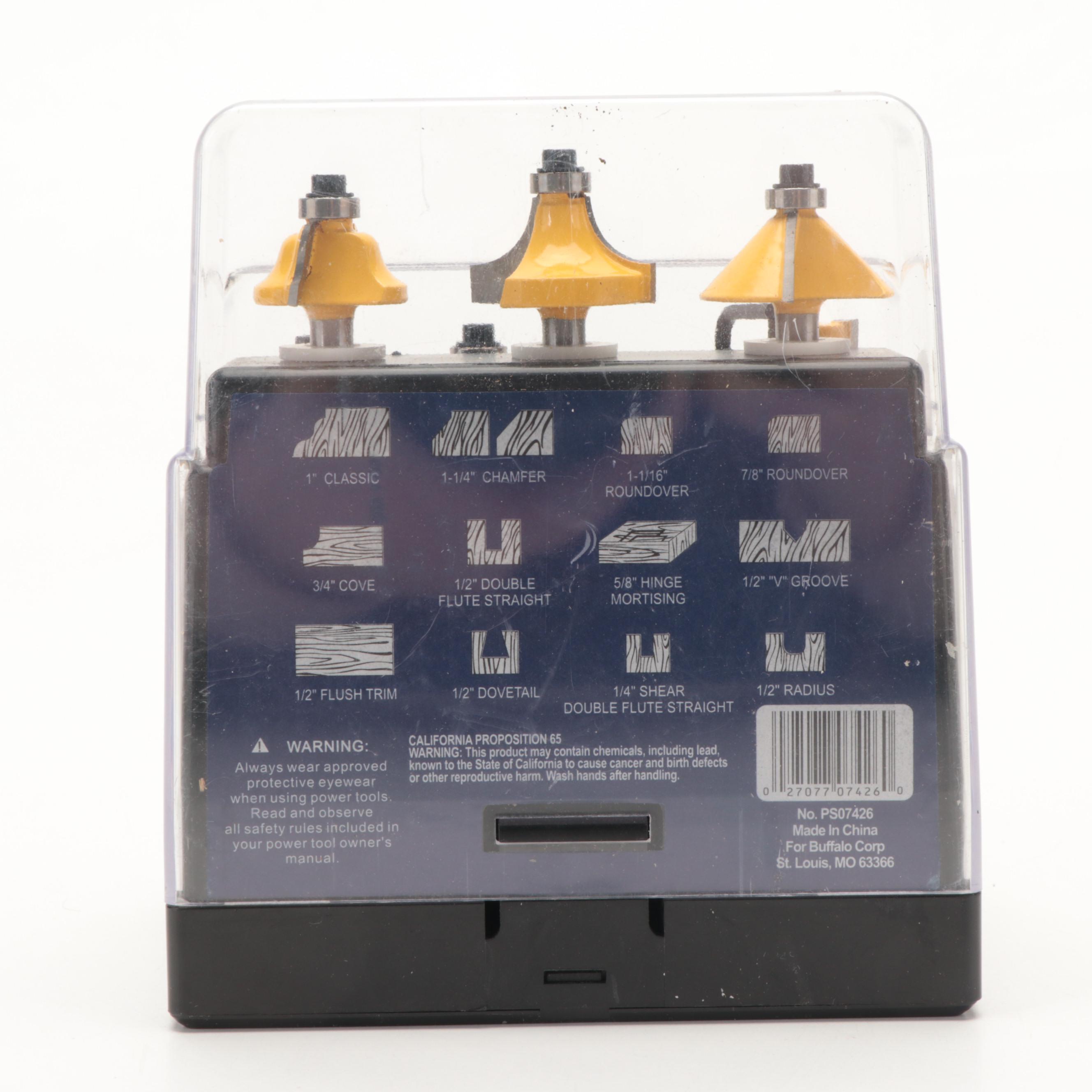 Bosch Fixed Base Routers With Pro-Series Carbide Tipped Router Bit Sets