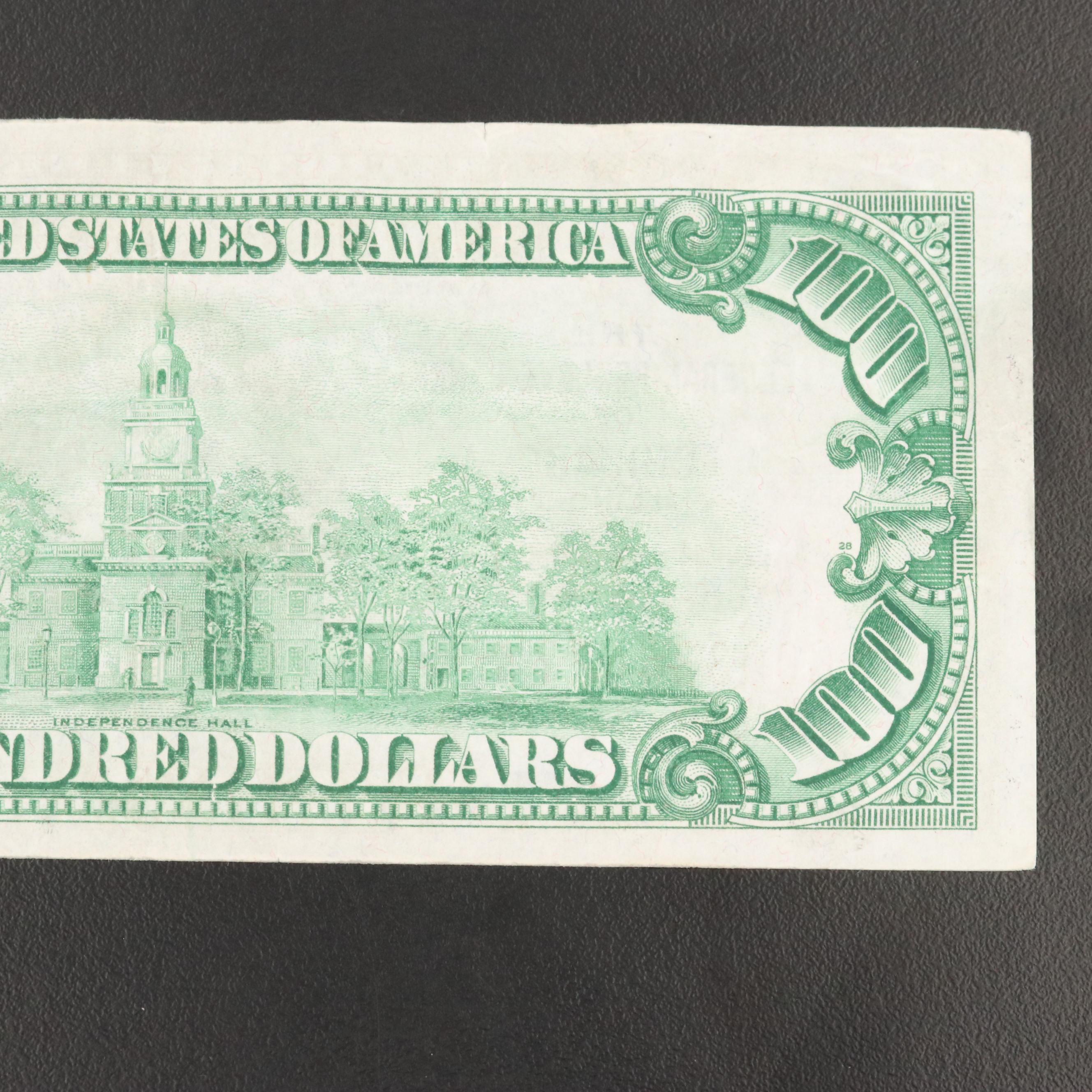 Series 1929 $100 Federal Reserve Bank Note