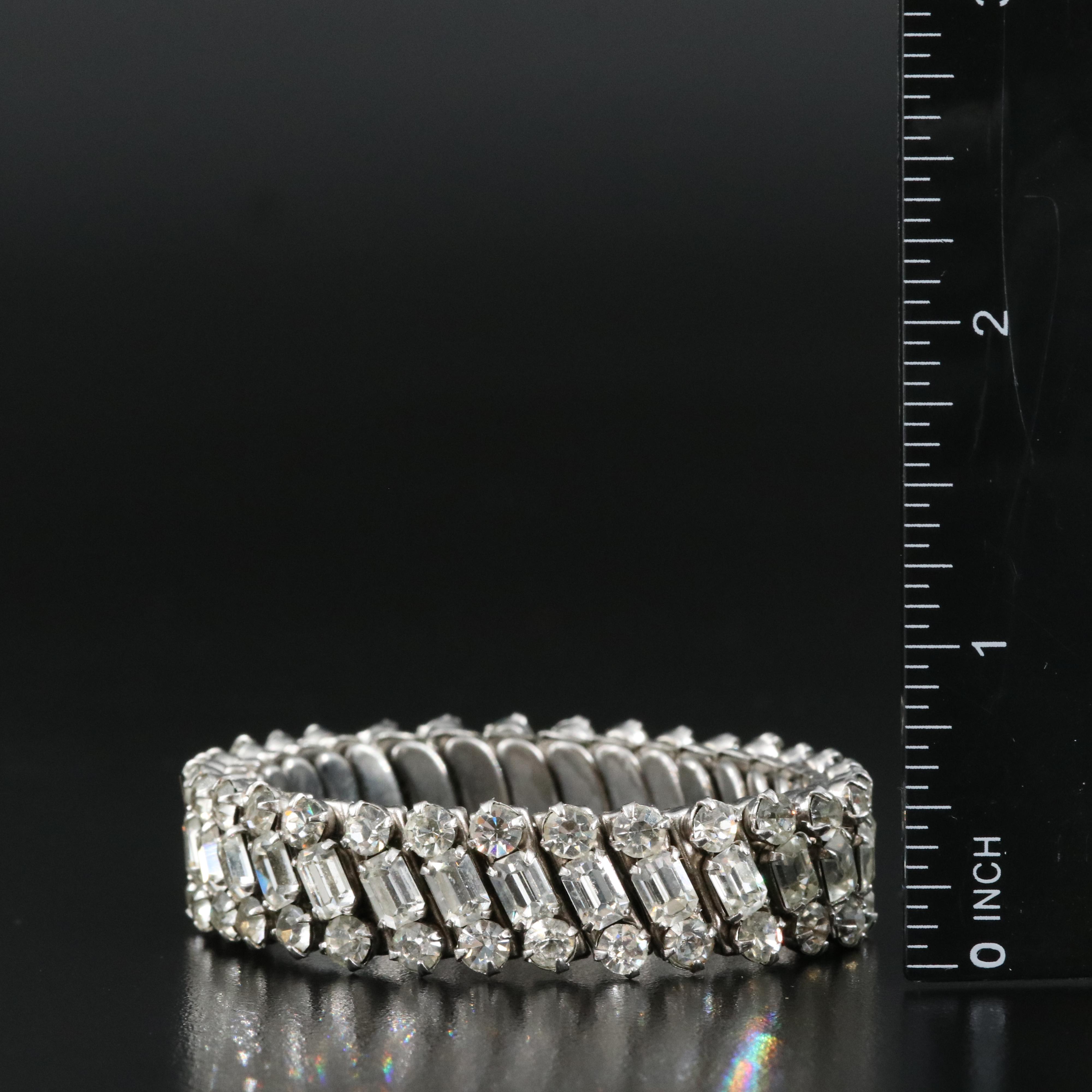 Sterling Grouping Including Mother-of-Pearl, Rhinestone and Faux Pearl