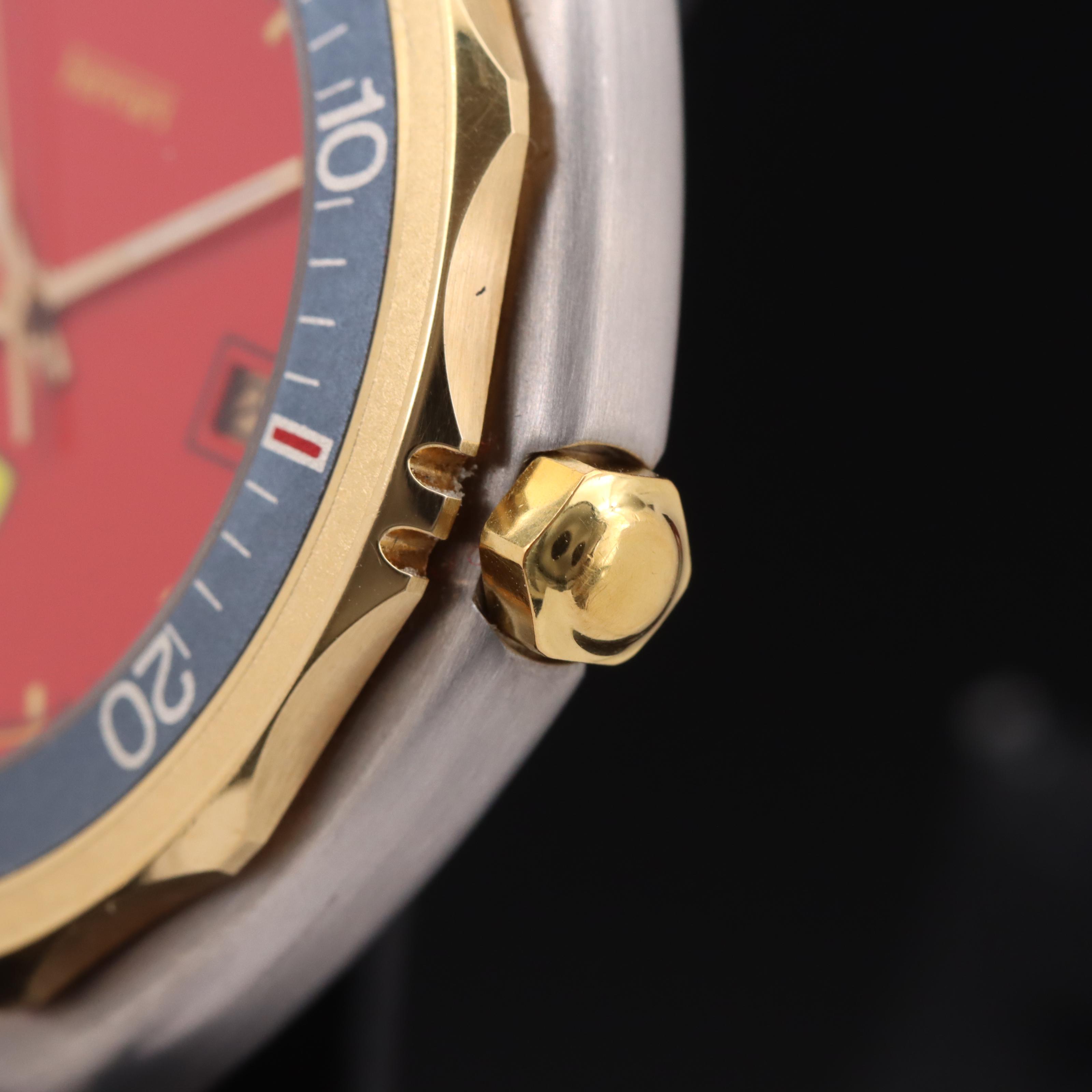 Vintage Ferrari Formula Stainless Steel Quartz Watch By Cartier