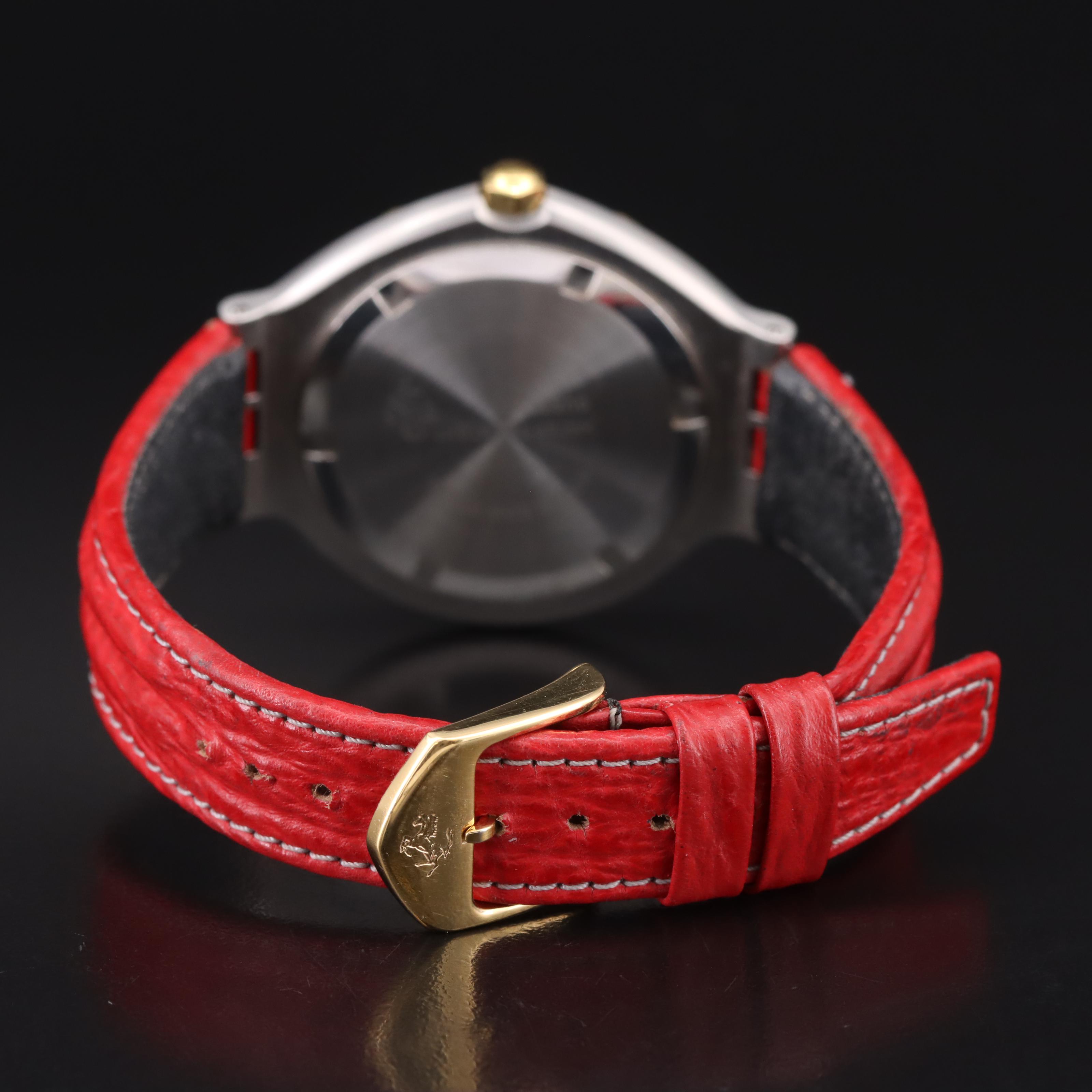 Vintage Ferrari Formula Stainless Steel Quartz Watch By Cartier