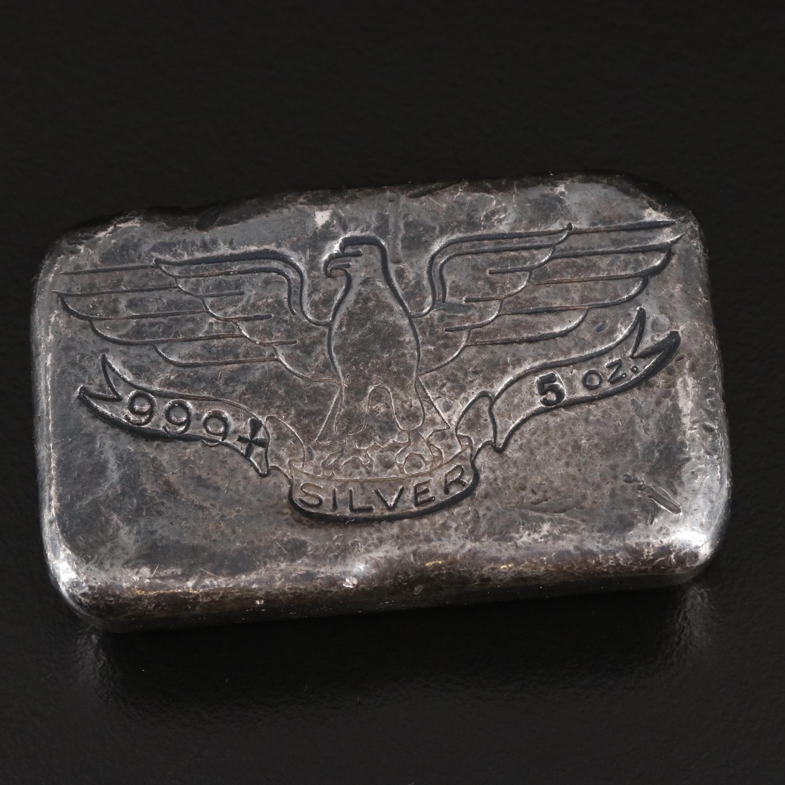 Five Ounce .999 Silver Bar