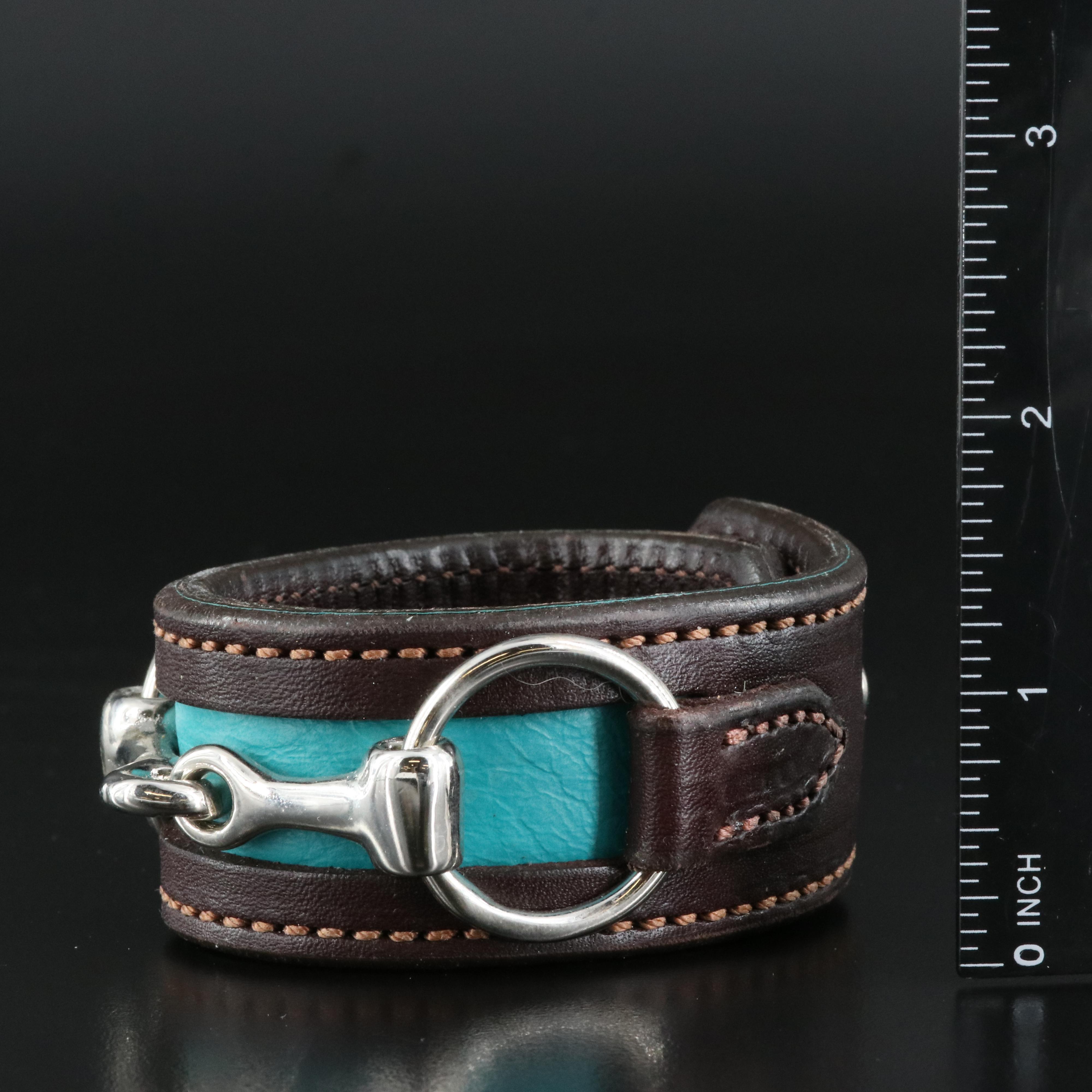 Sterling Necklace and Bracelets in Leather