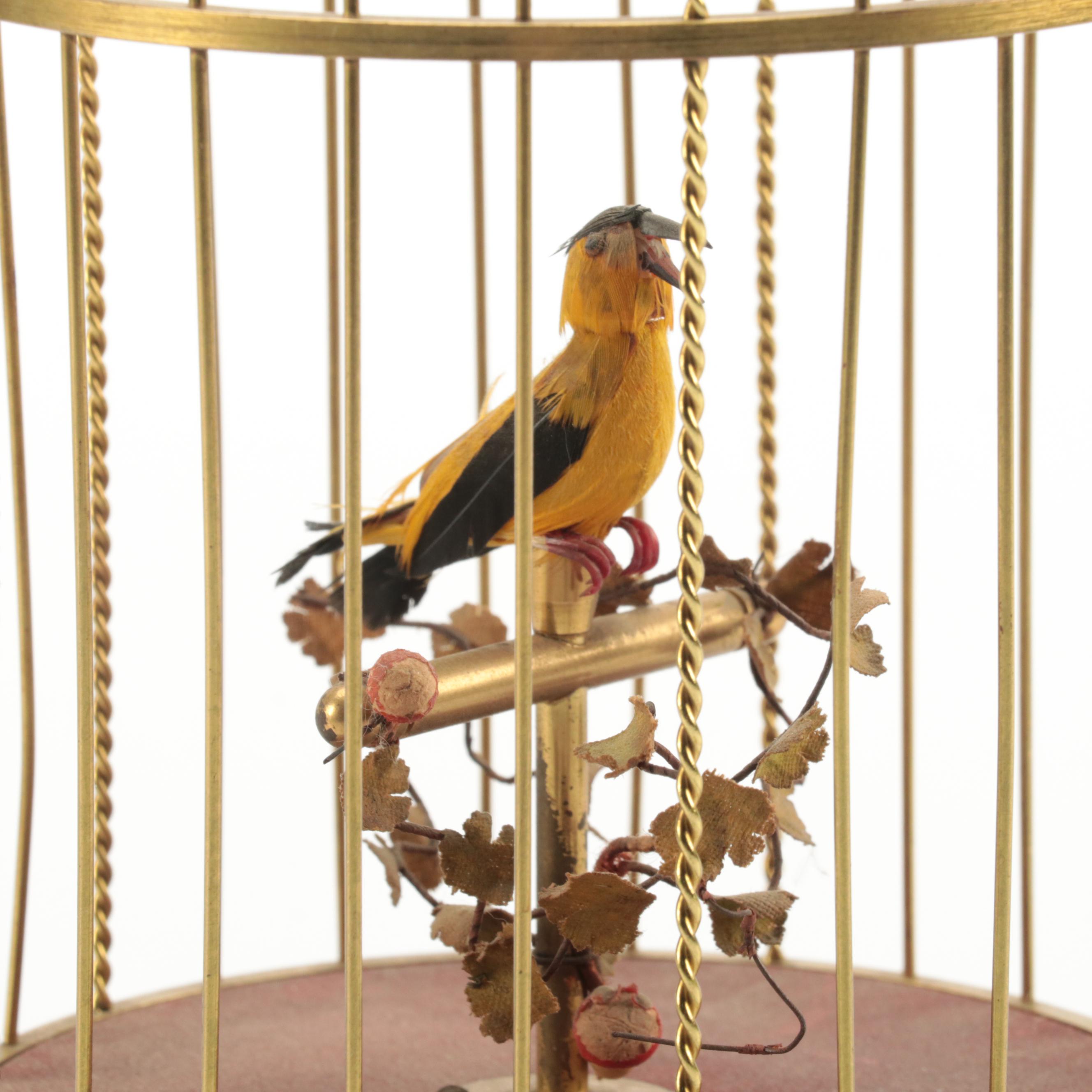 Karl Griesbaum Singing Bird Automaton, Early to Mid 20th Century