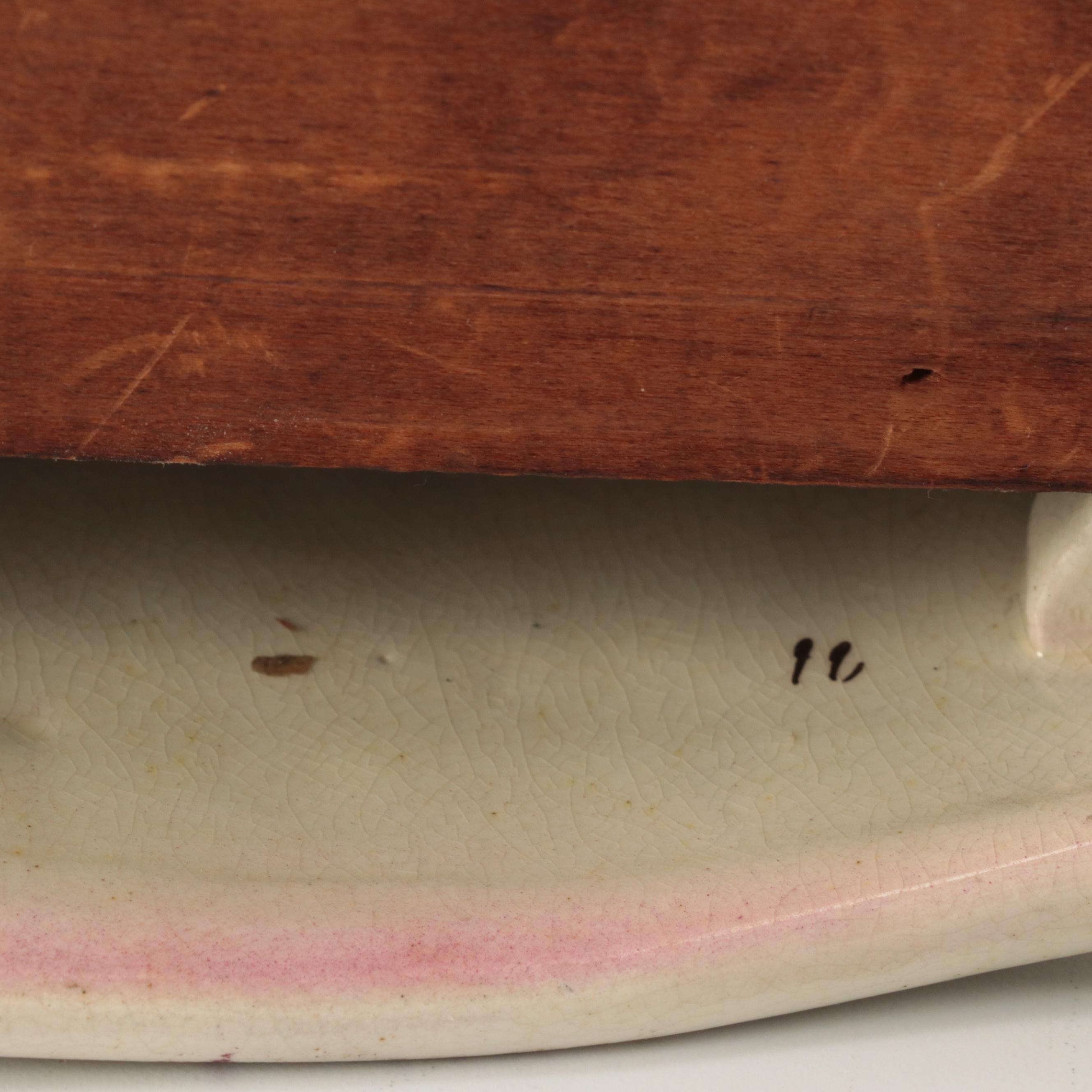 William L. Gilbert Clock Company Porcelain Mantel Clock, Late 19th/Early 20th