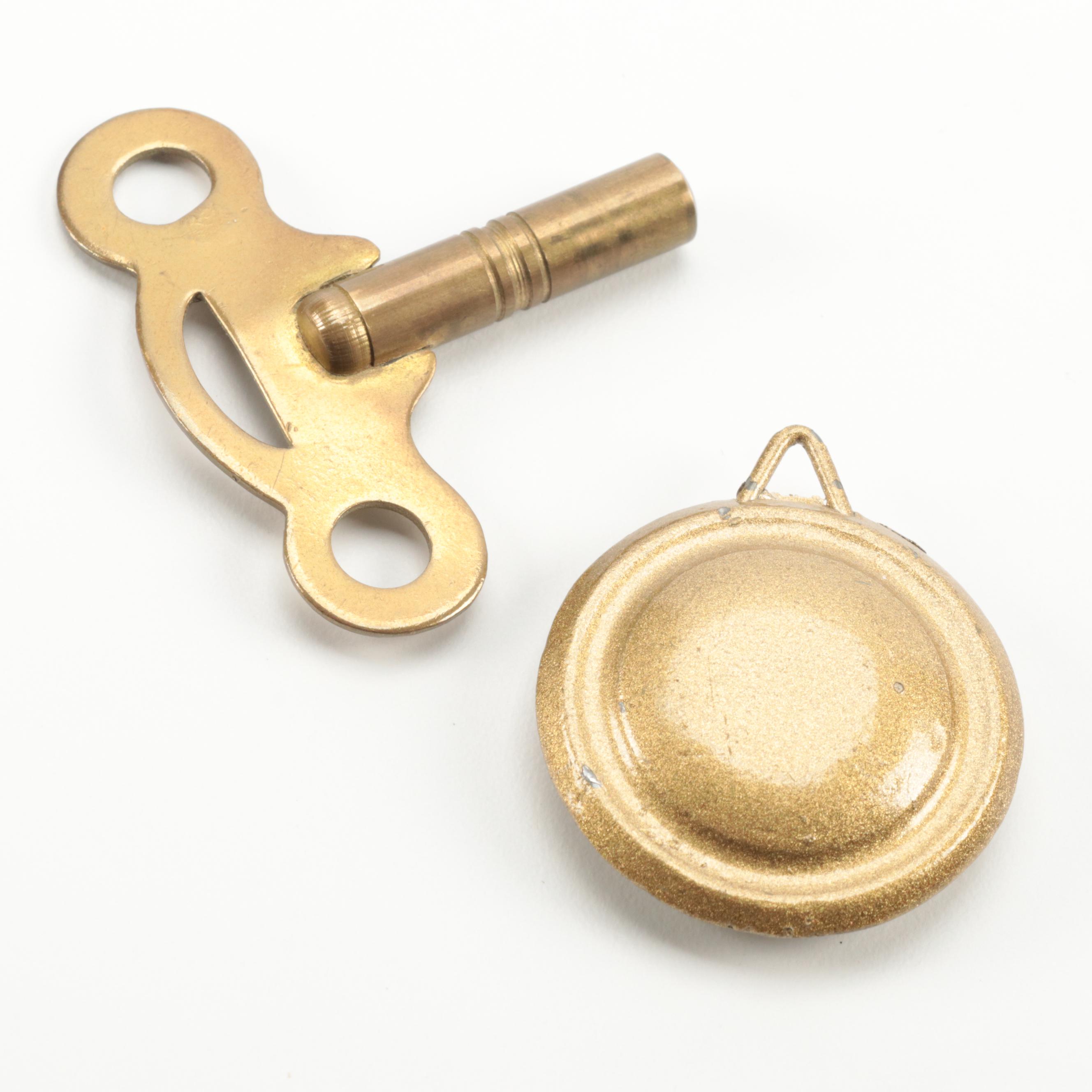 William L. Gilbert Clock Company Porcelain Mantel Clock, Late 19th/Early 20th