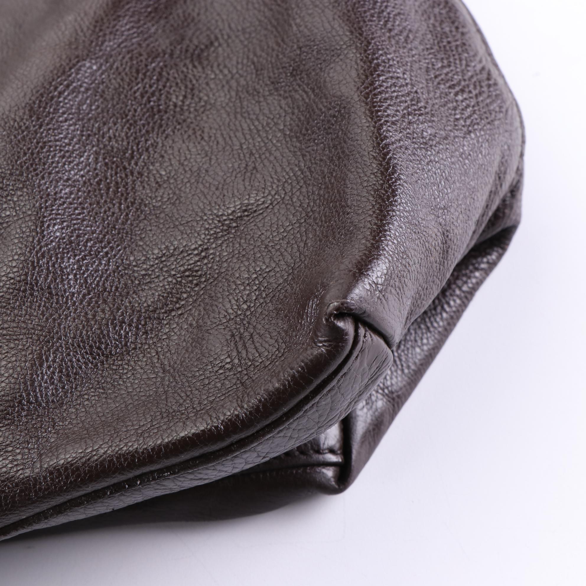 Prada Large Two-Way Soft Tote in Cervo Leather