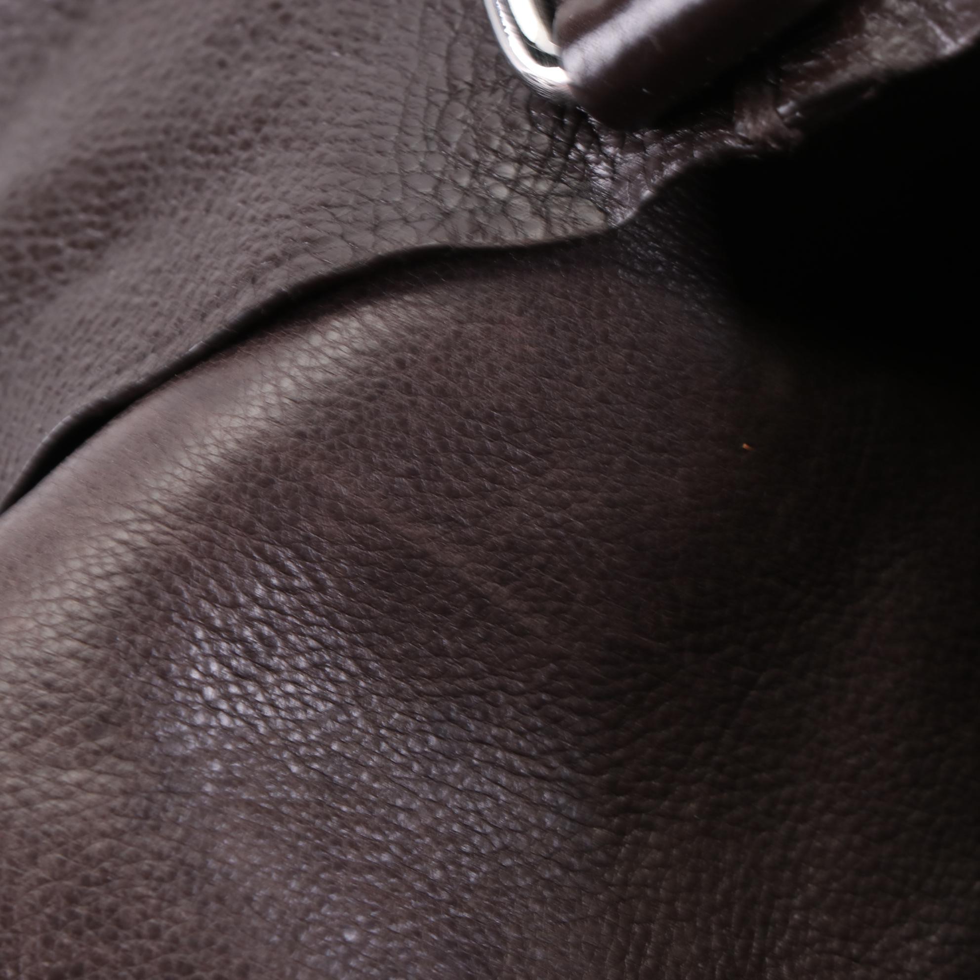 Prada Large Two-Way Soft Tote in Cervo Leather