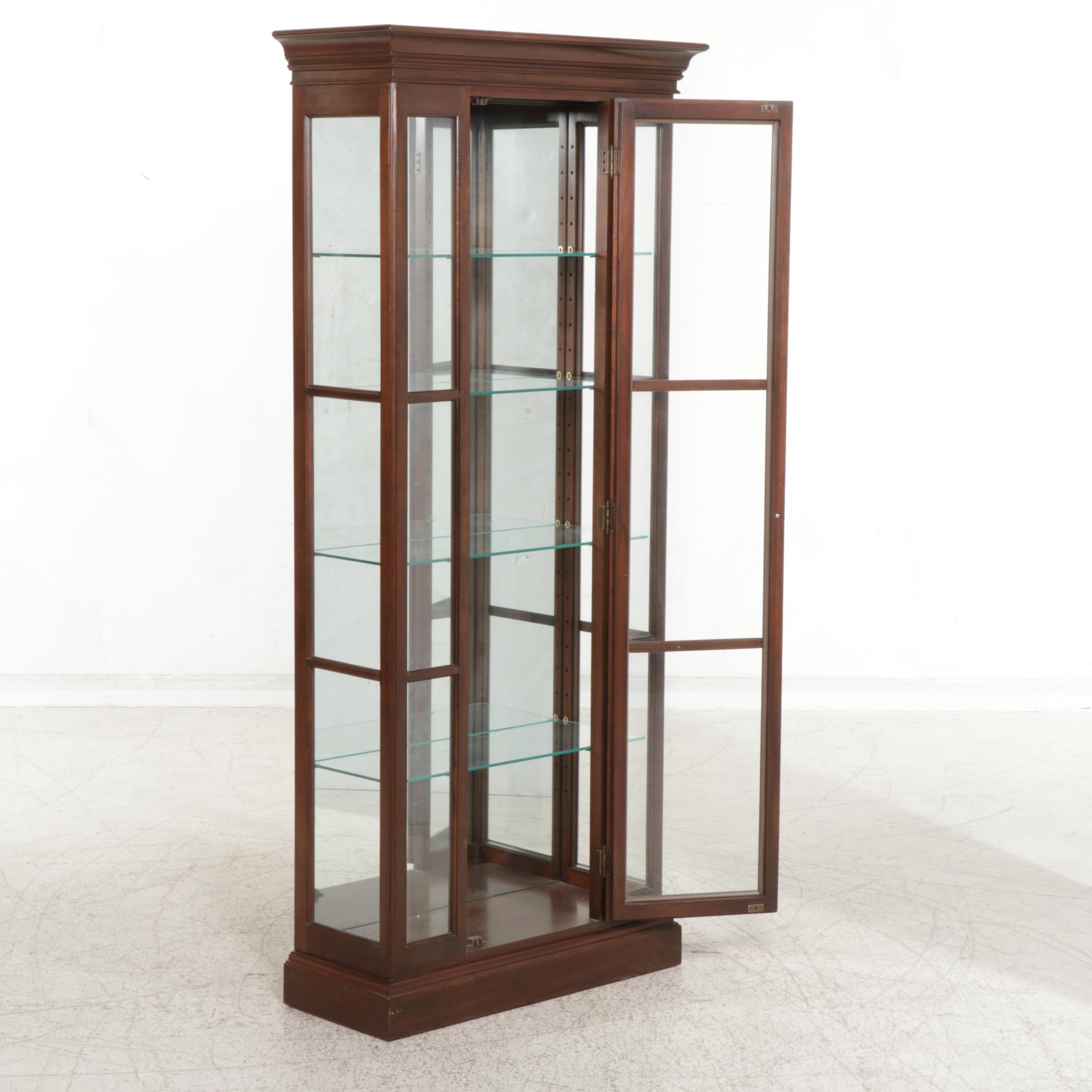 Ethan Allen "Georgian Court" Cherry Display Cabinet, 1980s