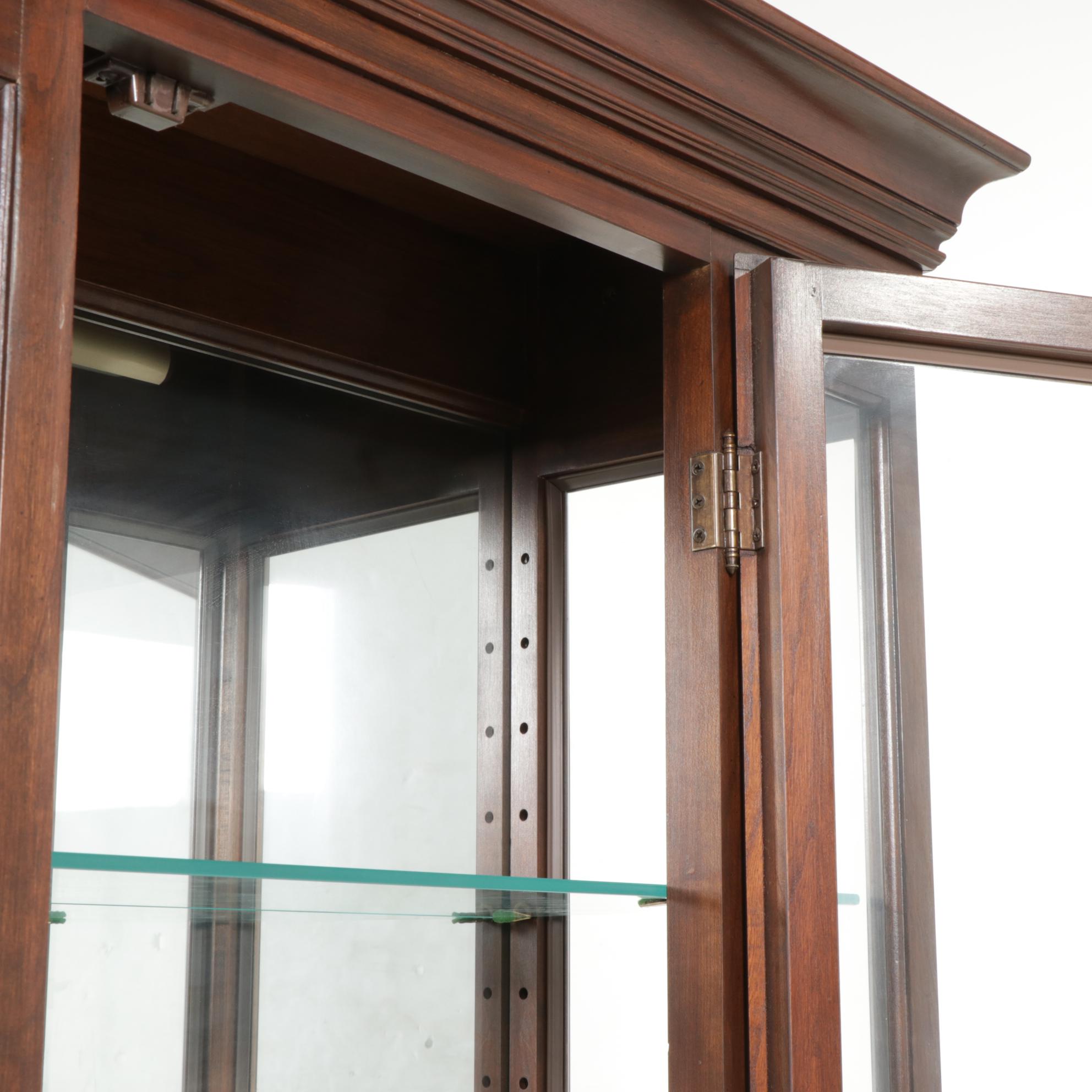 Ethan Allen "Georgian Court" Cherry Display Cabinet, 1980s