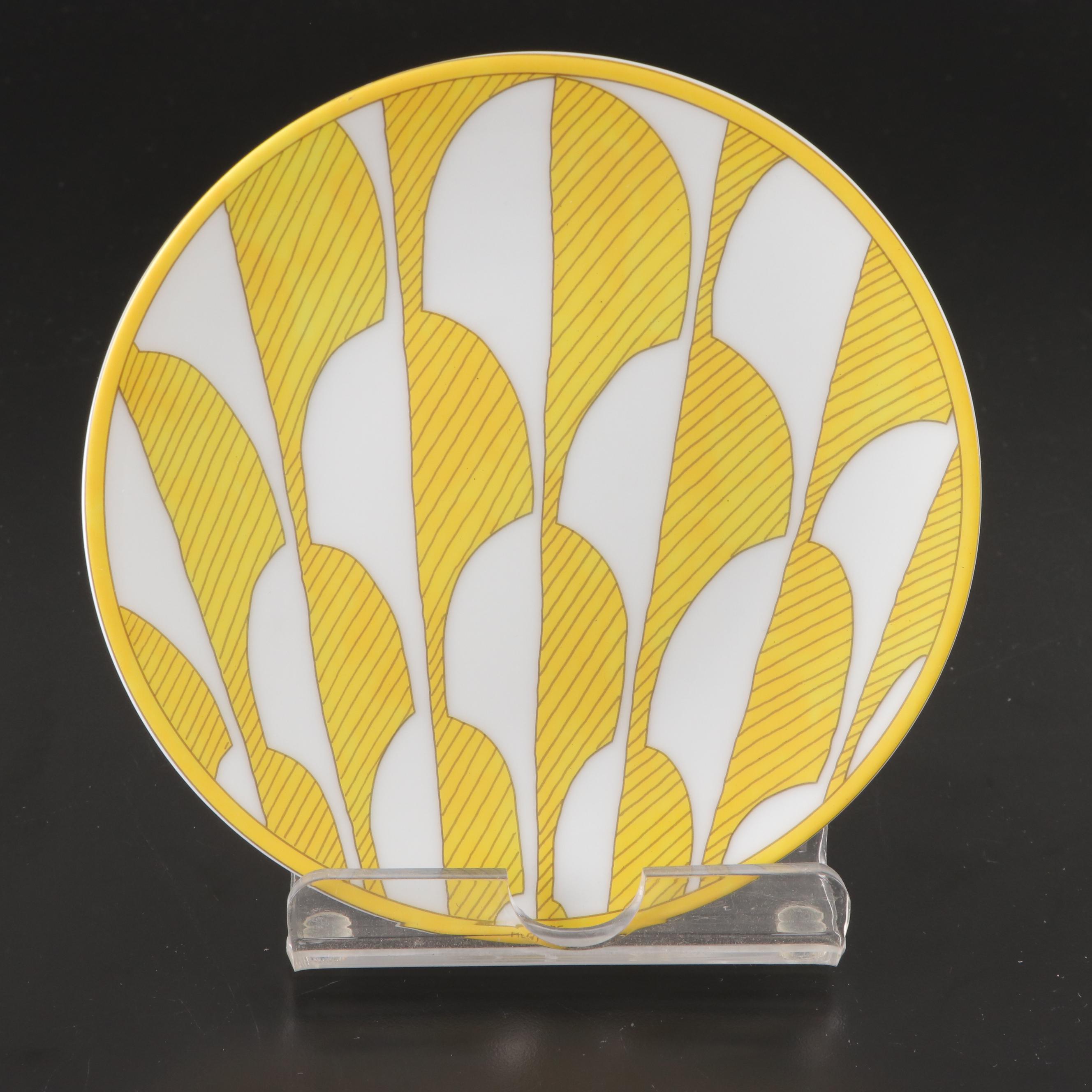 Hermès "Soleil d'Hermès" Porcelain Bread and Butter Plates