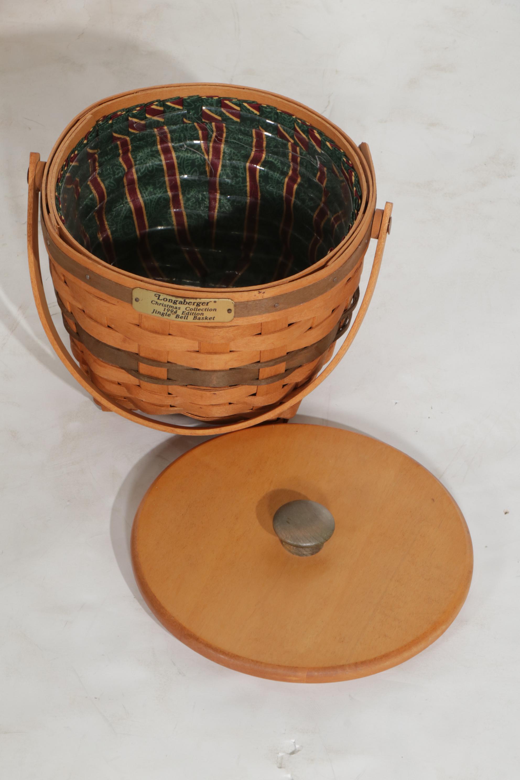 Longaberger Handwoven Baskets Featuring "Snowflake" and "Deck the Halls" Baskets