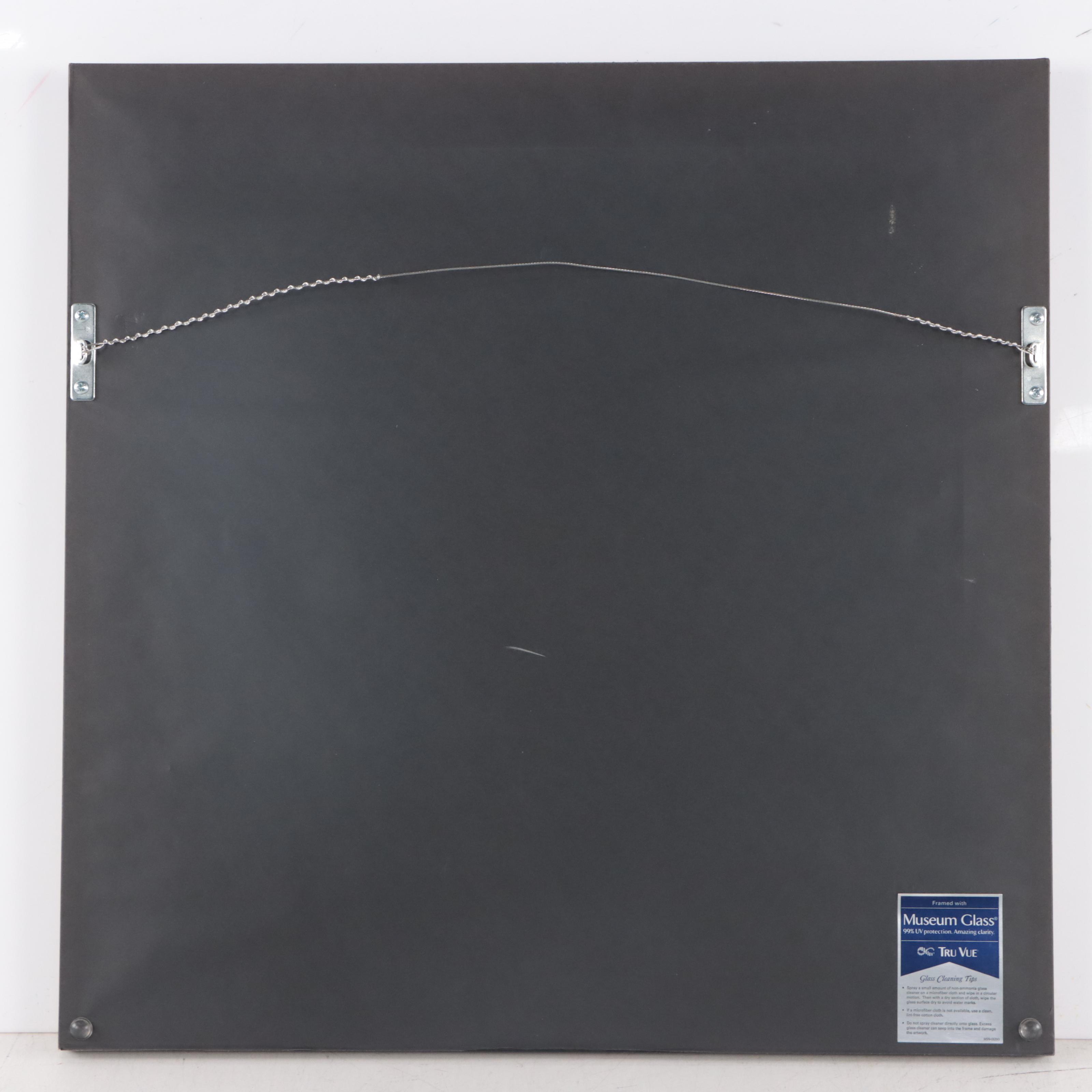 Floral Still Life Needlepoint Wall Hanging, Late 20th Century