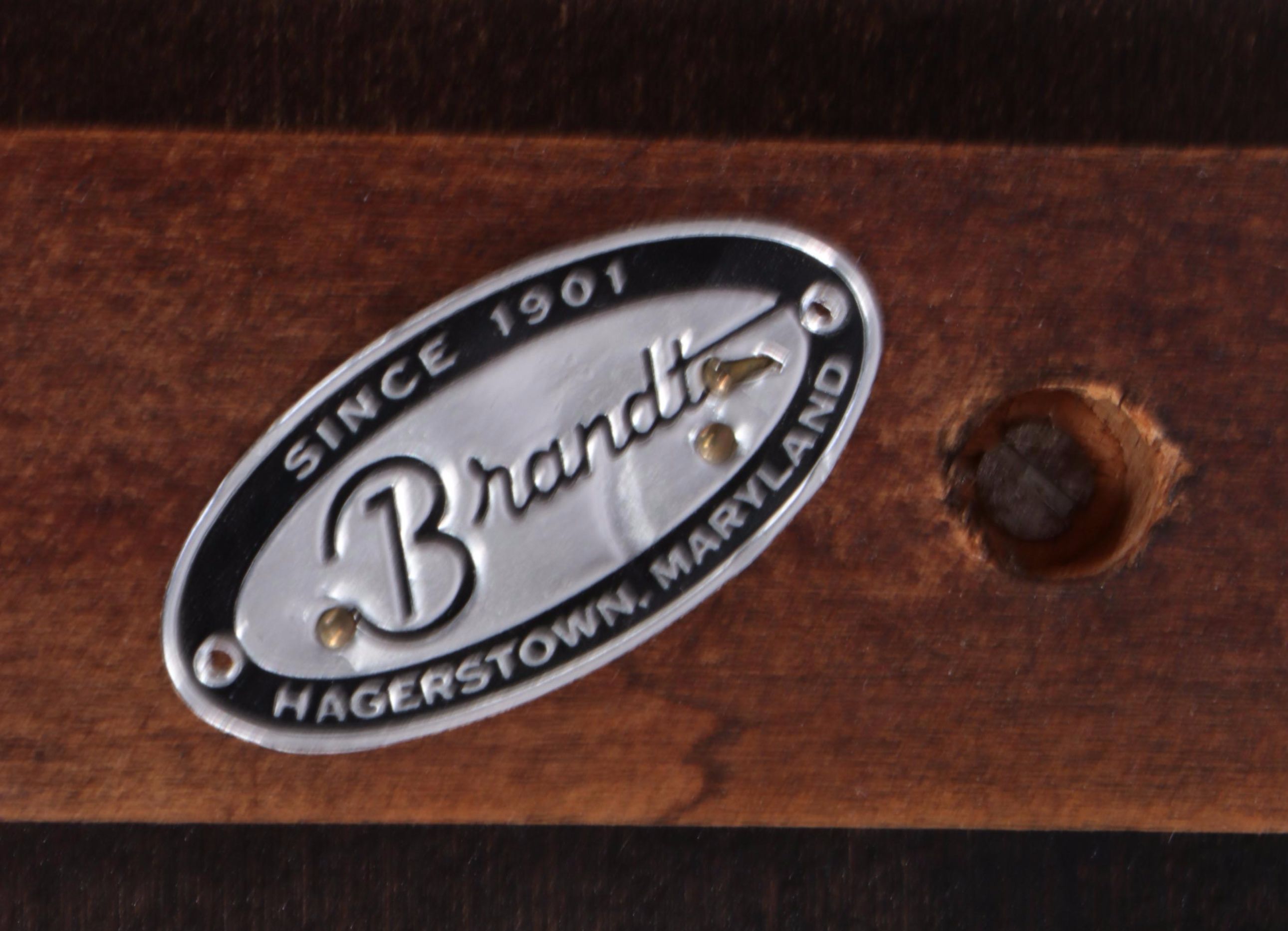 Late Victorian Oak Two-Tier Side Table Plus Brandt Federal Style Cherry Example