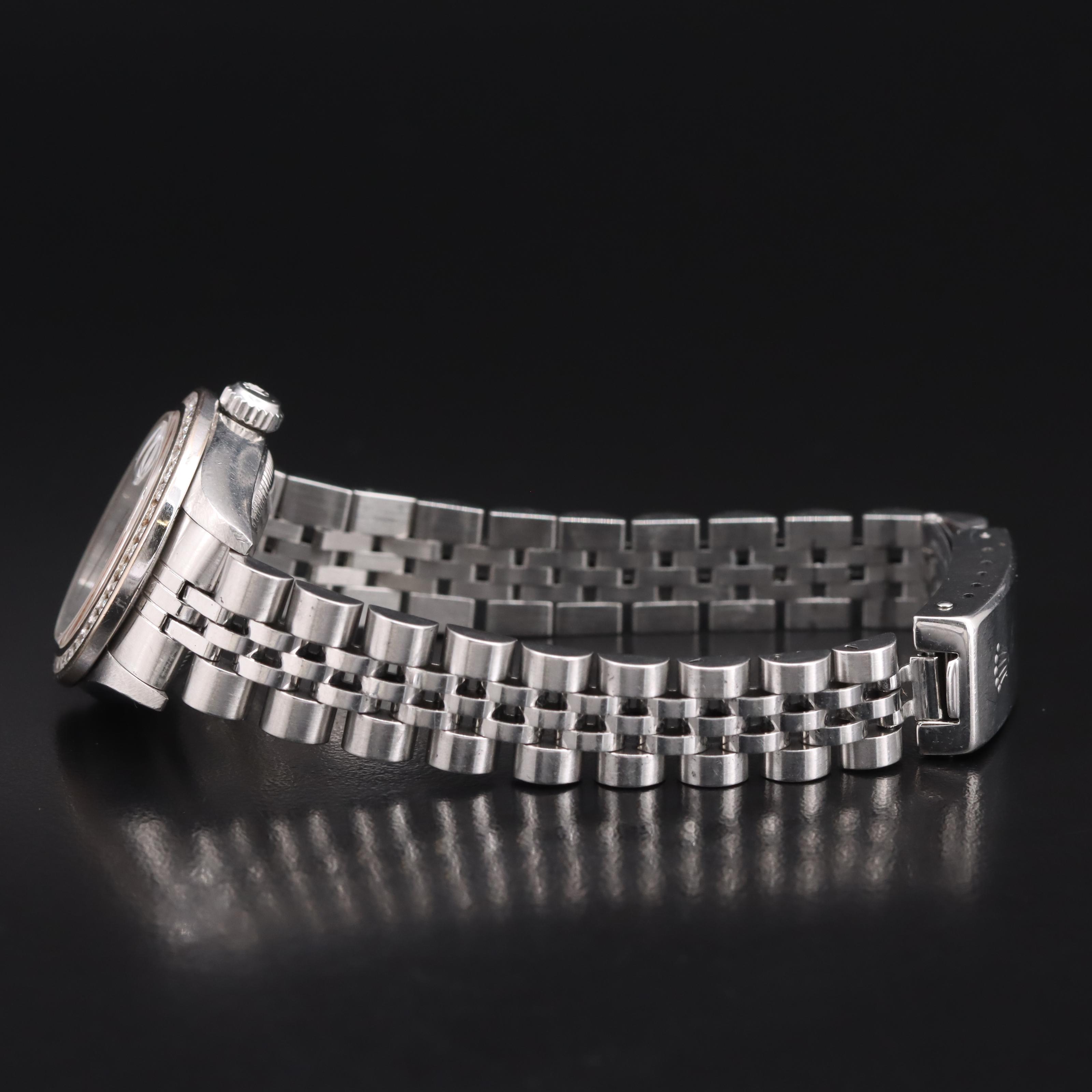 2004 Rolex Oyster Perpetual Date Custom Diamond Watch