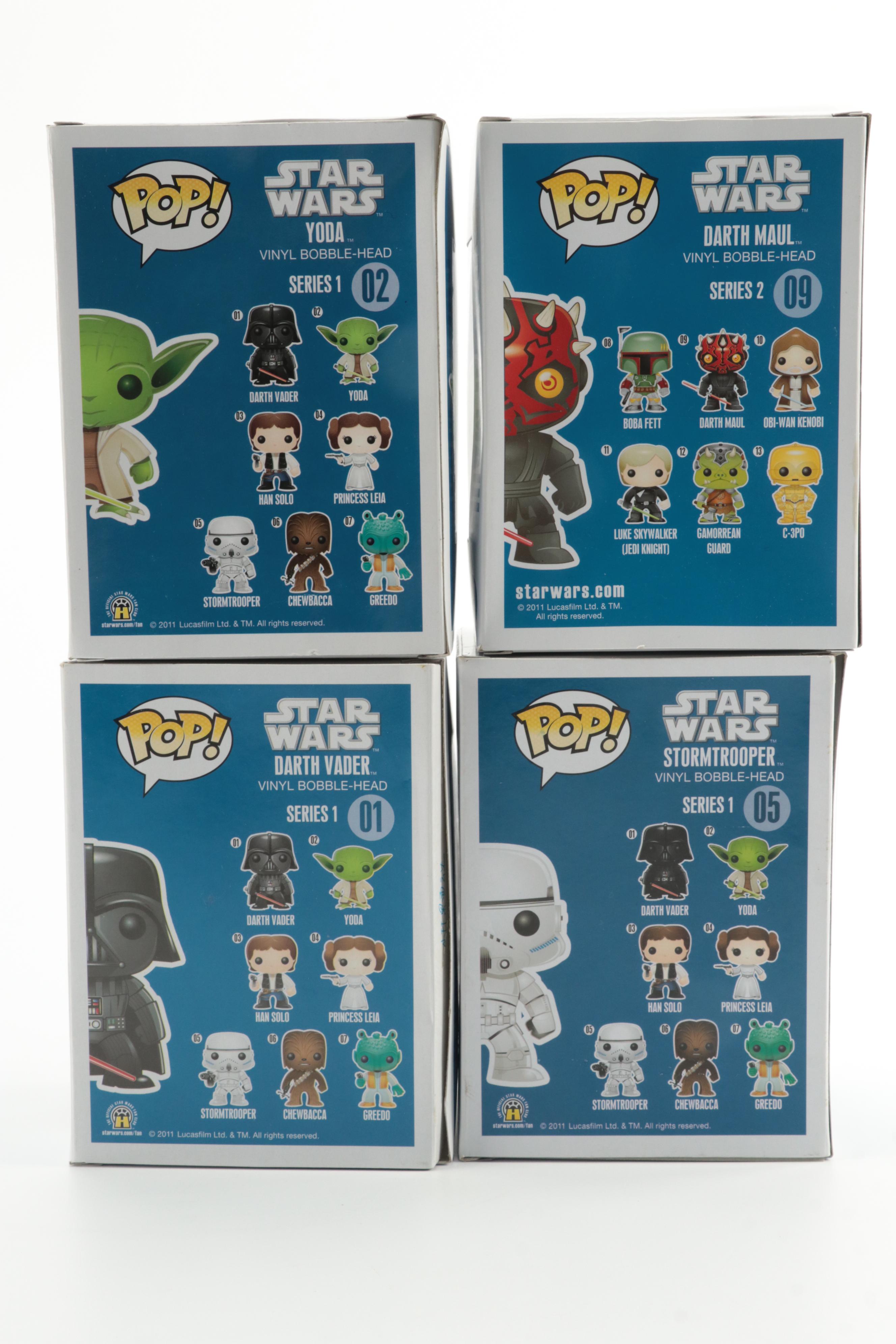 Funko Pop! Star Wars Bobbleheads Including Darth Maul, Yoda and More, 2011