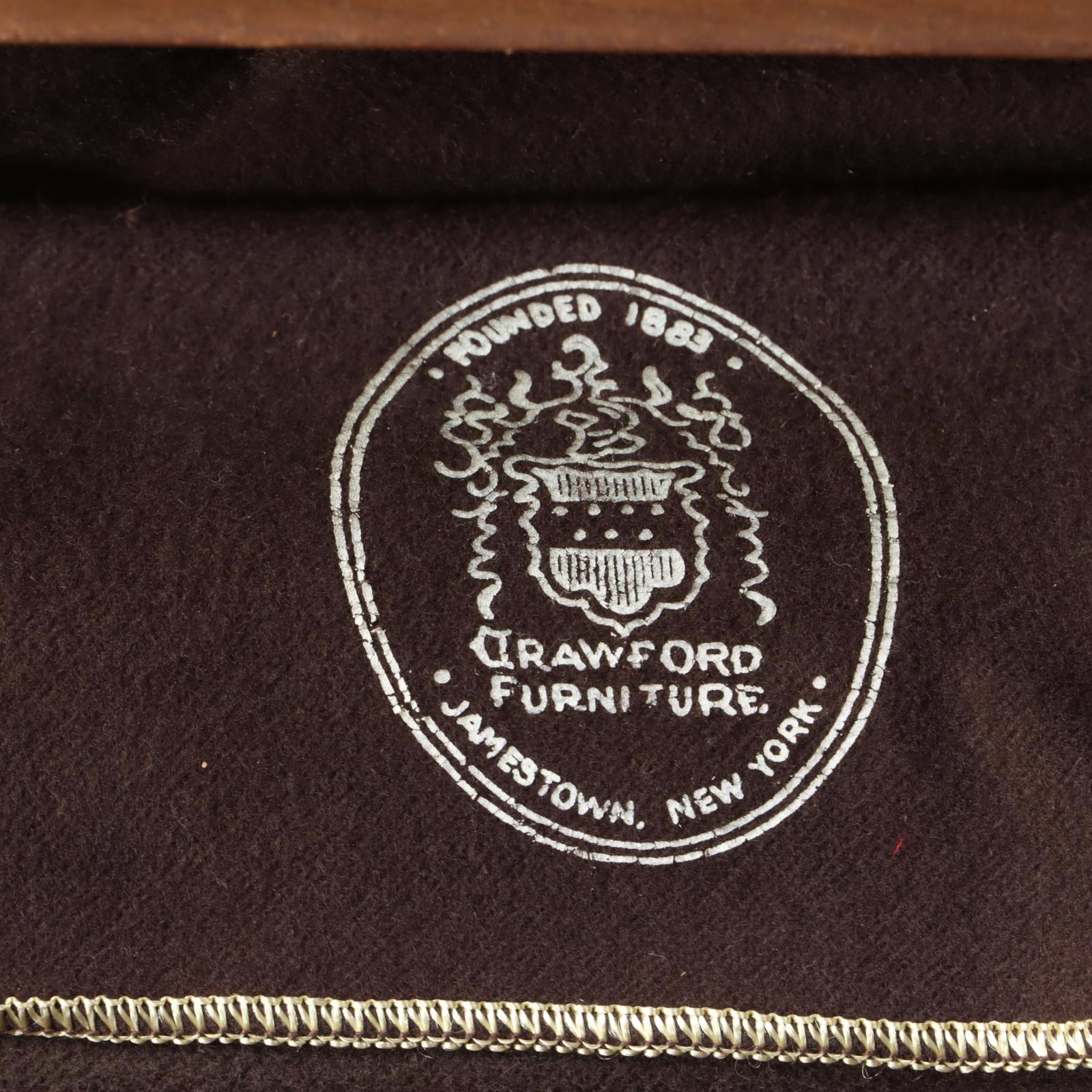 Crawford Furniture Queen Anne Style Cherrywood Four-Drawer Silver Chest