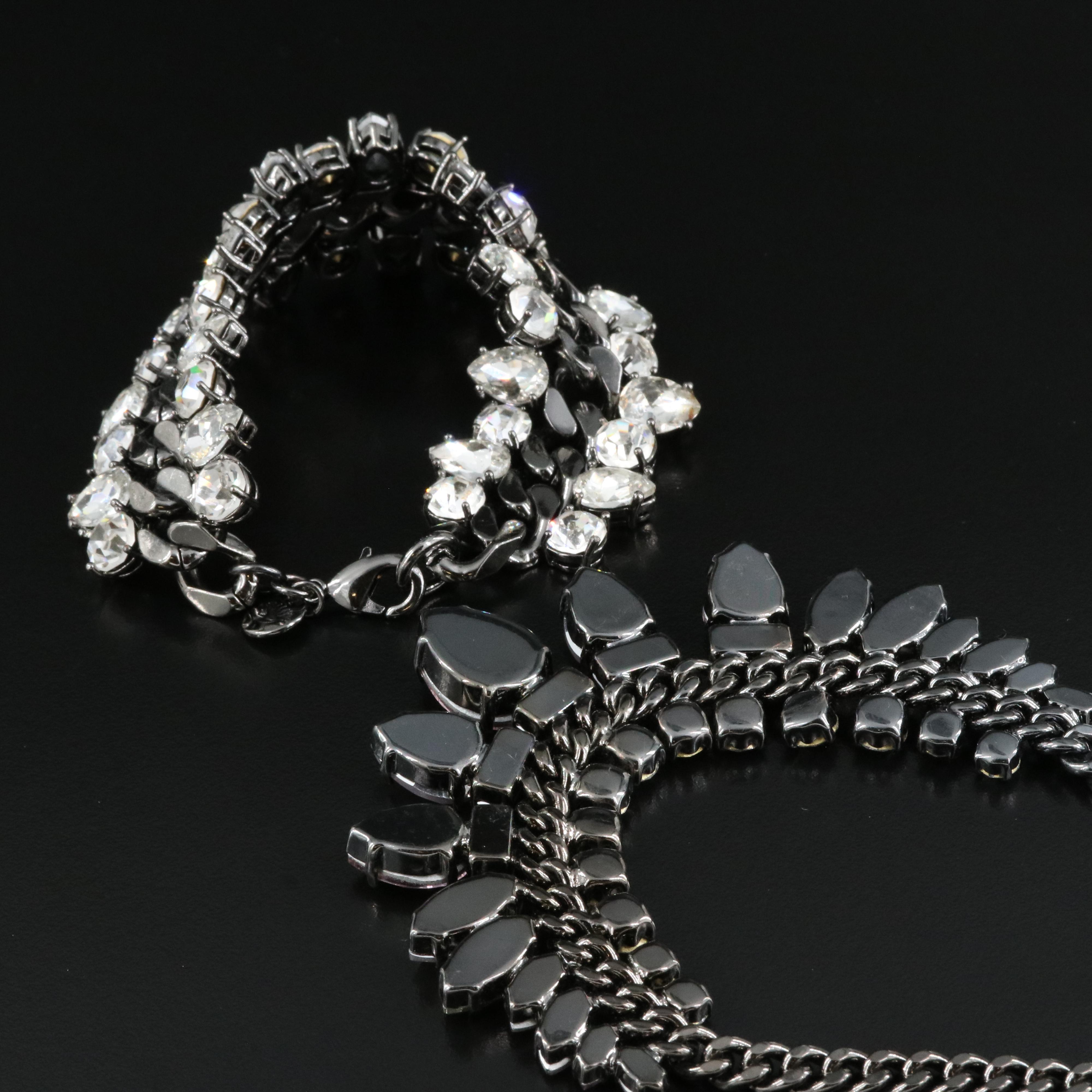 Juicy Couture Rhinestone Necklace and Bracelet