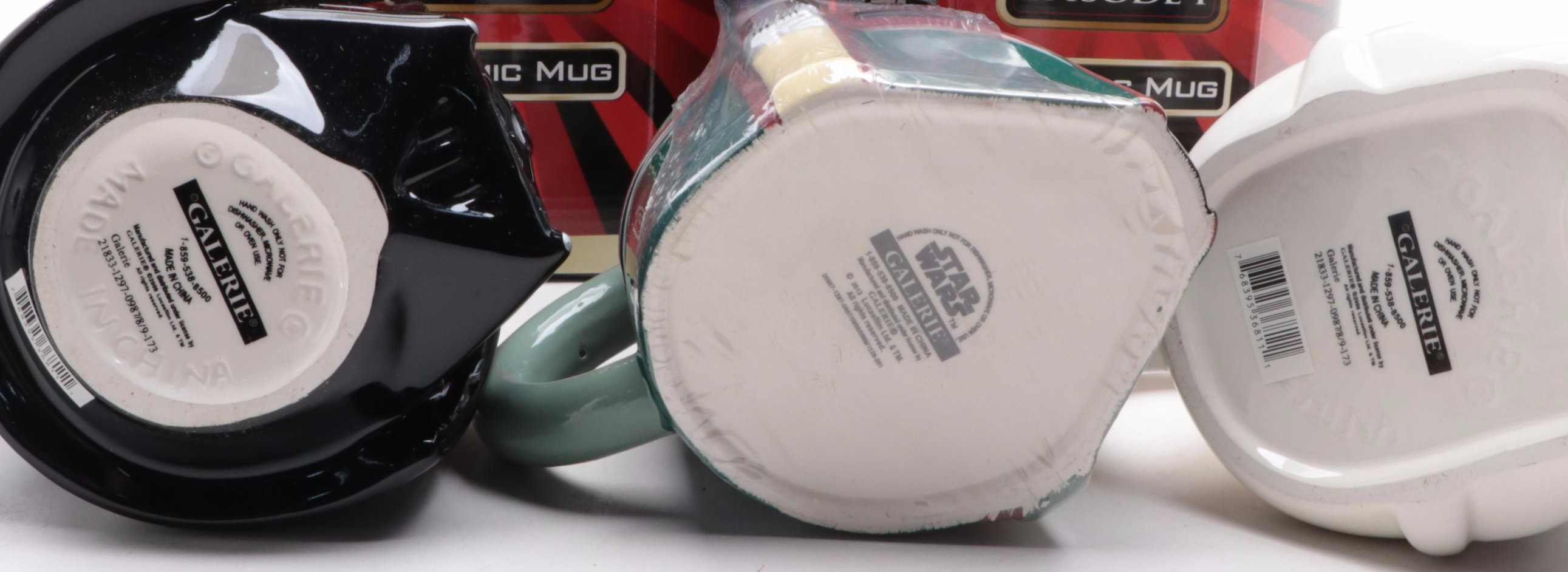 Galerie and Applause Ceramic "Star Wars" Themed Mugs